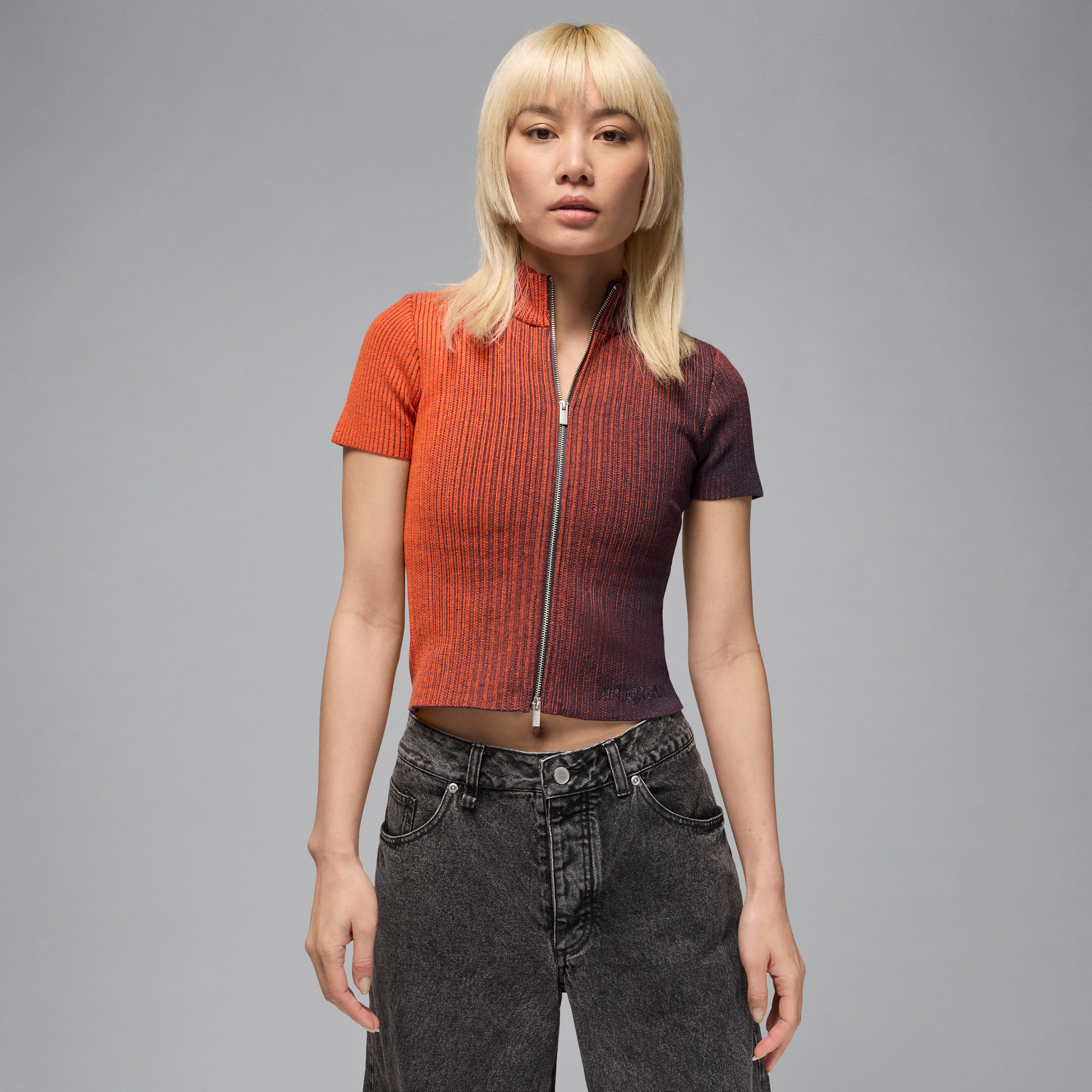 【ナイキ(NIKE)公式ストア】エア ジョーダン ウィメンズ フルジップ ニット トップ HF9439-540 パープル 【ナイキ(NIKE)公式ストア】エア ジョーダン ウィメンズ フルジップ ニット トップ HF9439-540 パープル