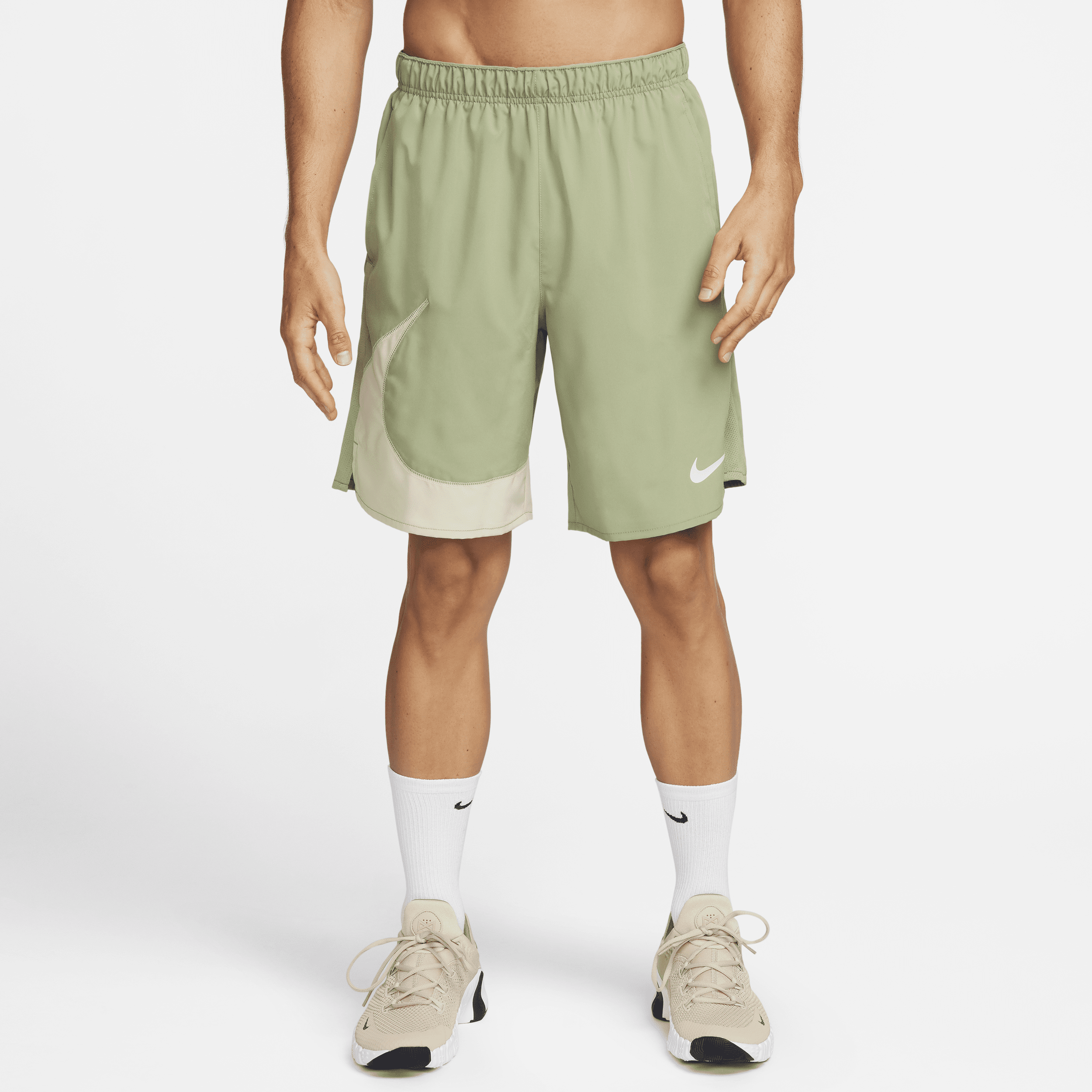 Alsidige Nike Dri-FIT Challenger-shorts (23 cm) uden foring til mænd - grøn