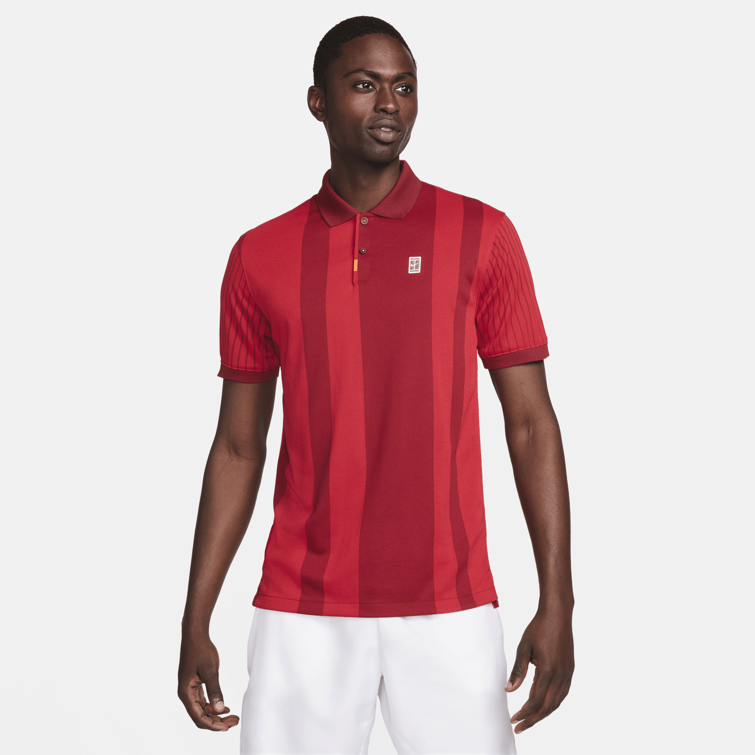 The Nike Polo Dri-FIT-polo til mænd - rød