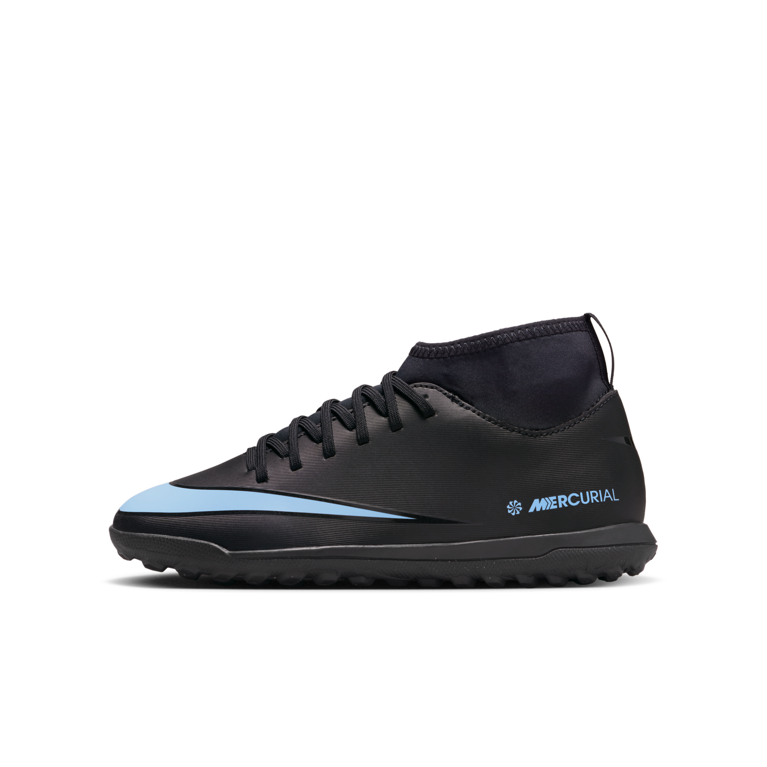Scarpa da calcio a taglio alto TF Nike Jr. Mercurial Superfly 10 Club – Bambino/a e ragazzo/a - Nero