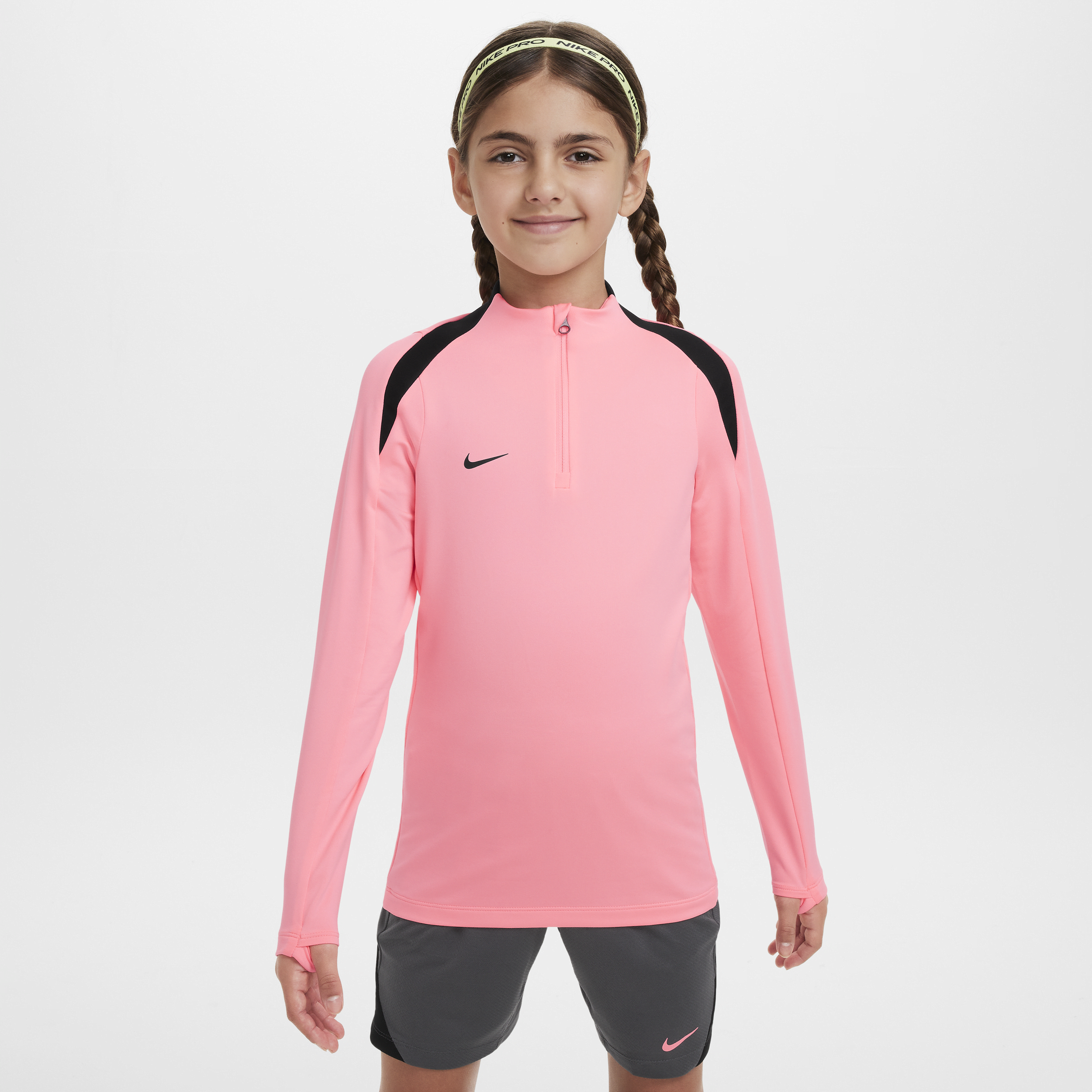 Nike Dri-FIT Strike-fodboldtræningstrøje til større børn - Pink