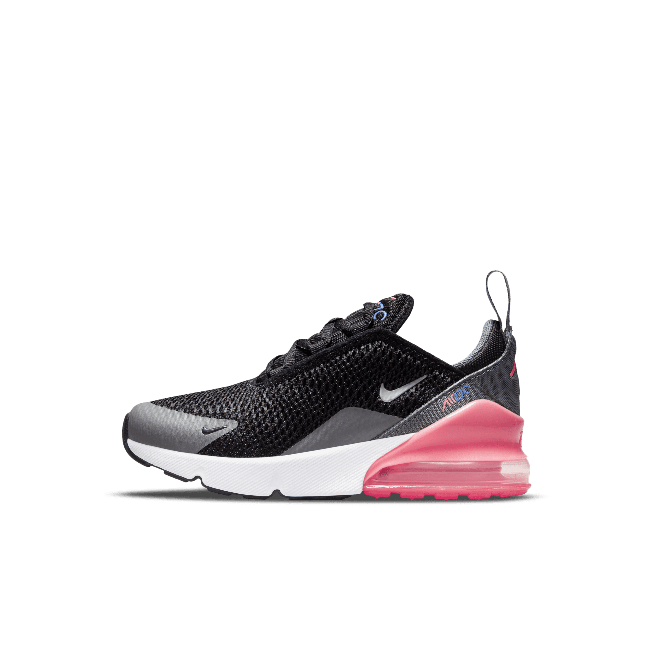 Girls black outlet and pink nike