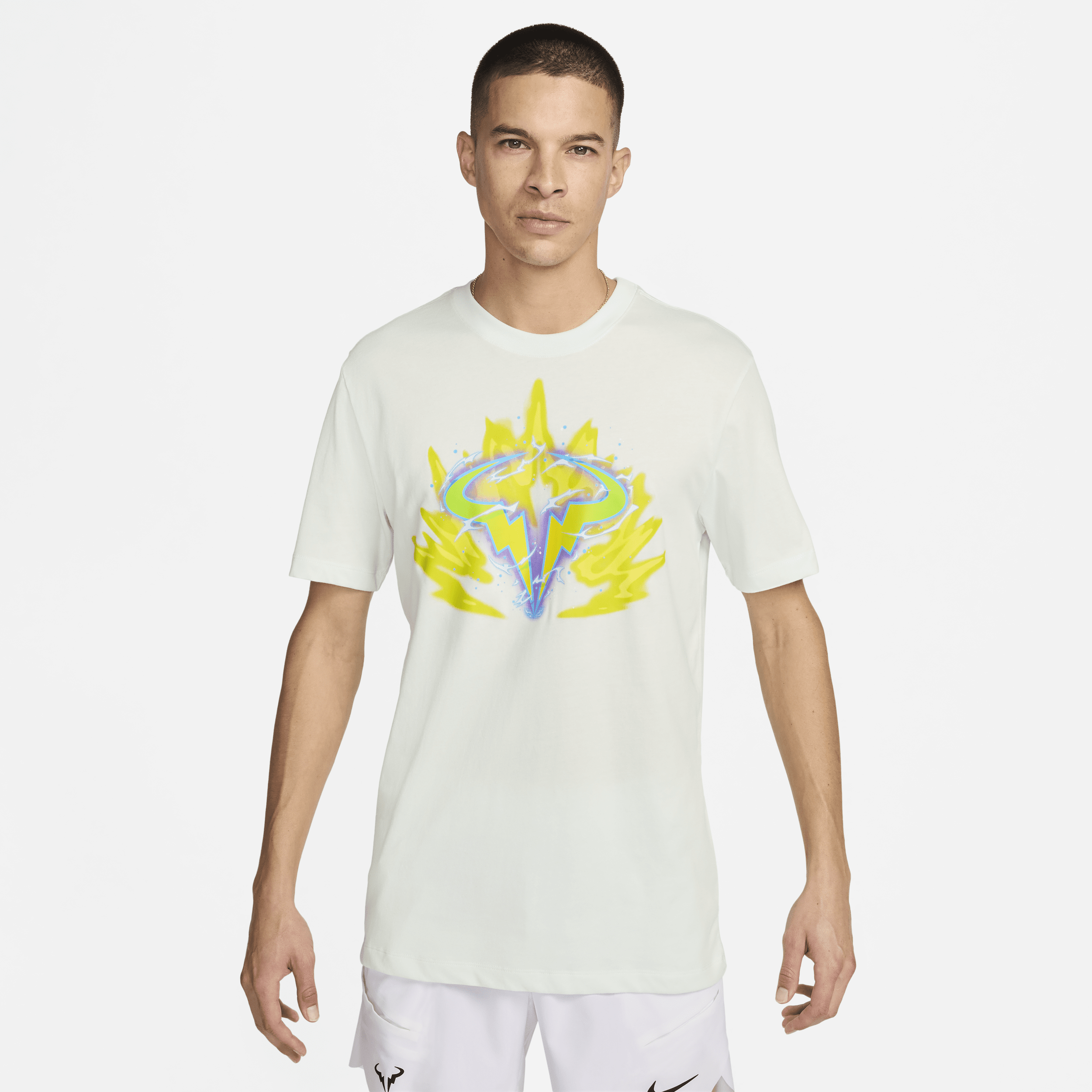 Rafa NikeCourt Dri-FIT-tennis-T-shirt til mænd - grøn
