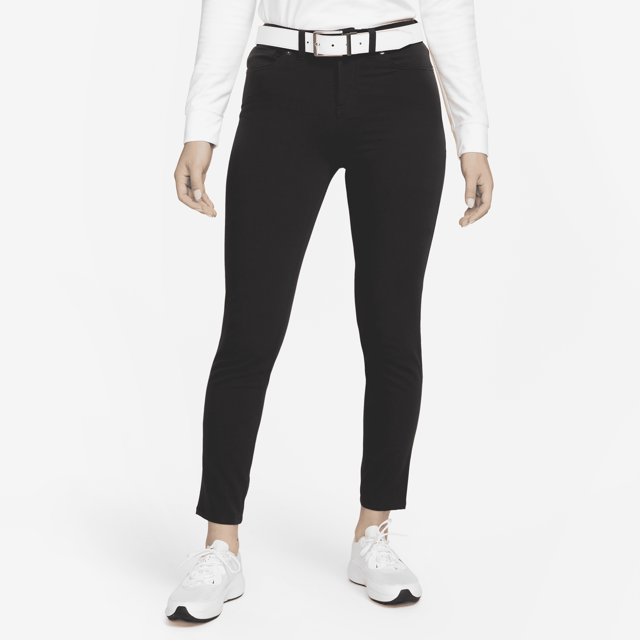 Nike-golfbukser med slank pasform til kvinder - sort