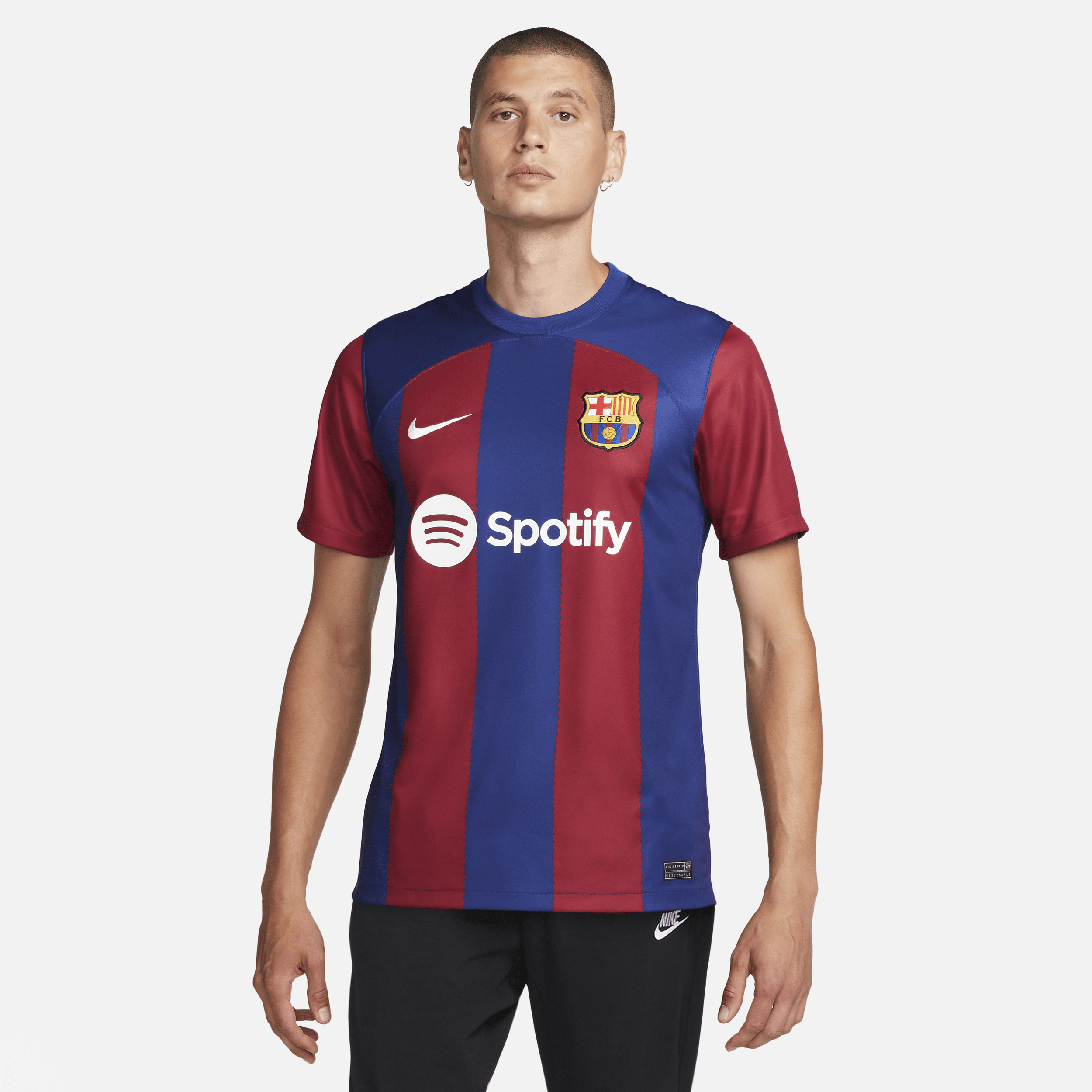 FC Barcelona 2023/24 Stadium Home-Nike Dri-FIT-fodboldtrøje til mænd - blå