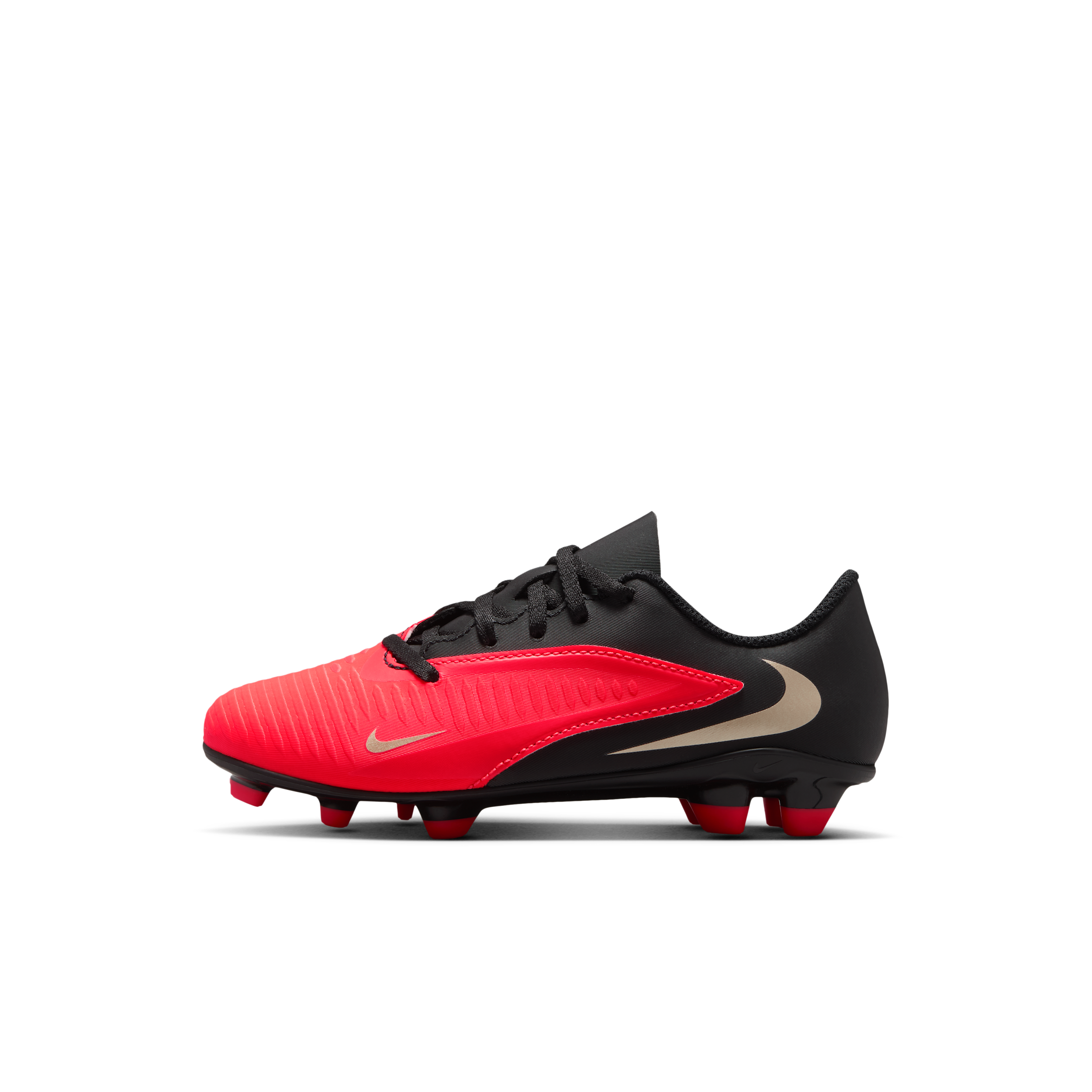 Chaussure de foot multi-surfaces à crampons Nike Jr. Phantom 6 Low Club pour enfant - Rouge