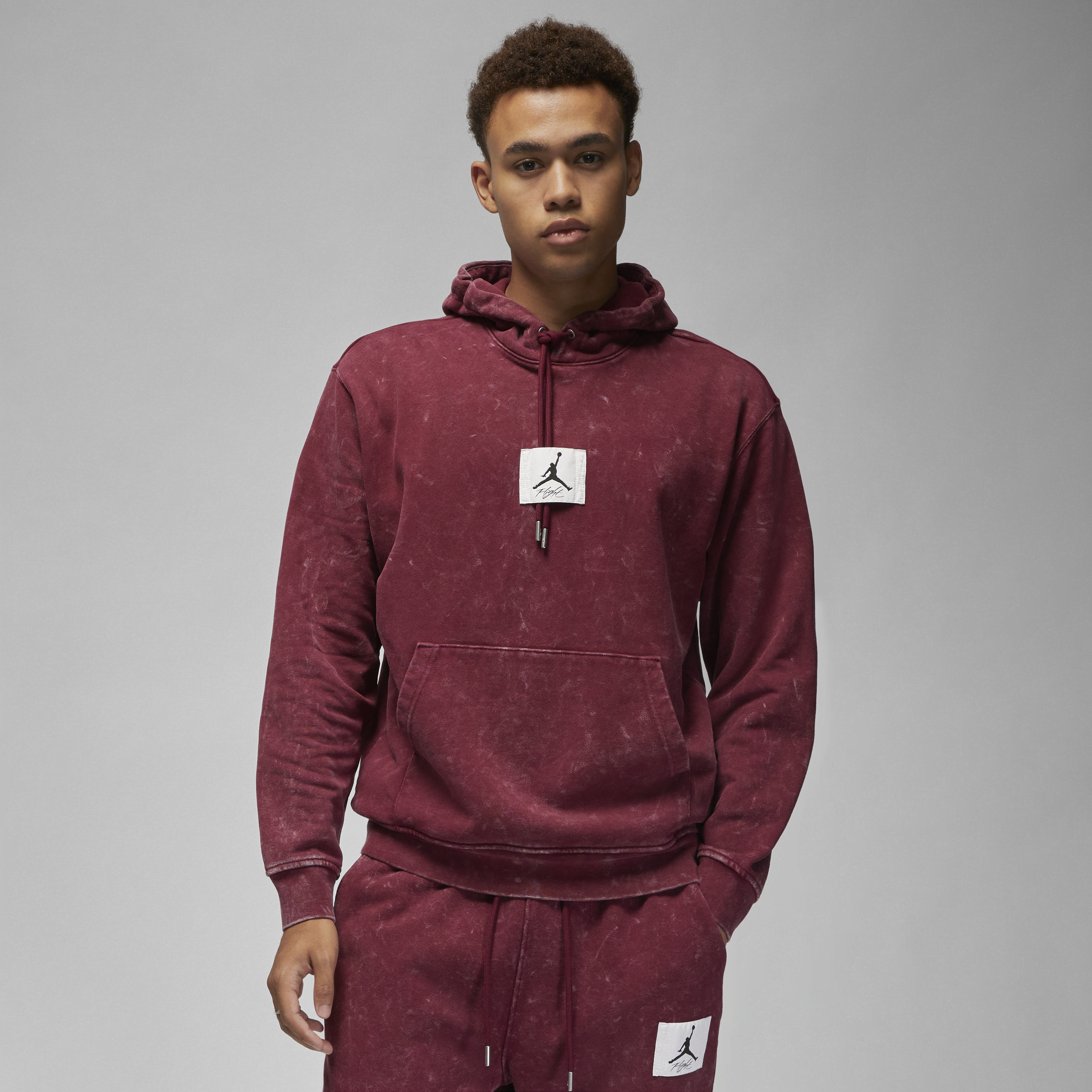 Jordan flight hoodie red sale