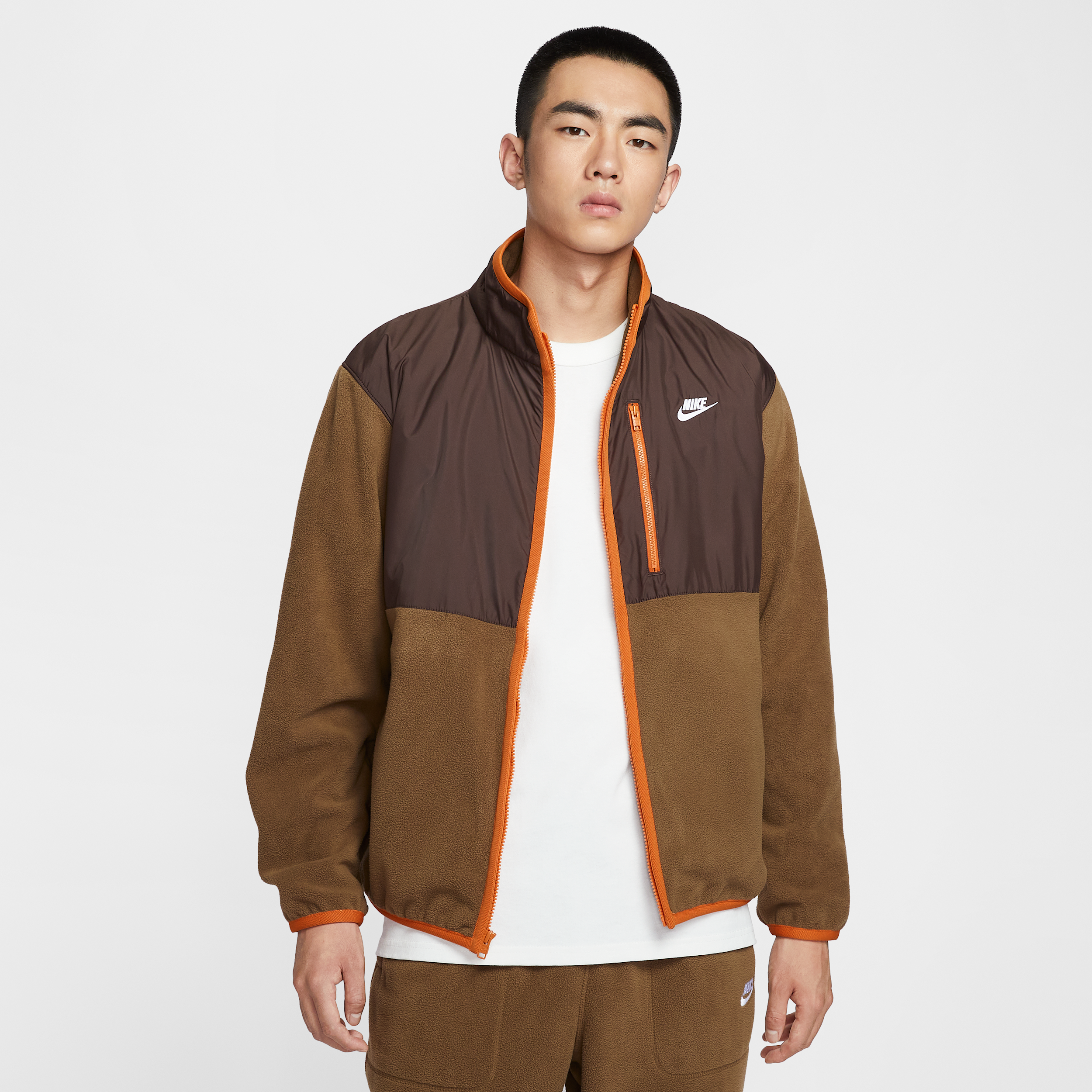 【ナイキ(NIKE)公式ストア】ナイキ スポーツウェア クラブ メンズ ウィンタライズドフルジップ ジャケット IM9453-235 ブラウン 【ナイキ(NIKE)公式ストア】ナイキ スポーツウェア クラブ メンズ ウィンタライズドフルジップ ジャケット IM9453-235 ブラウン
