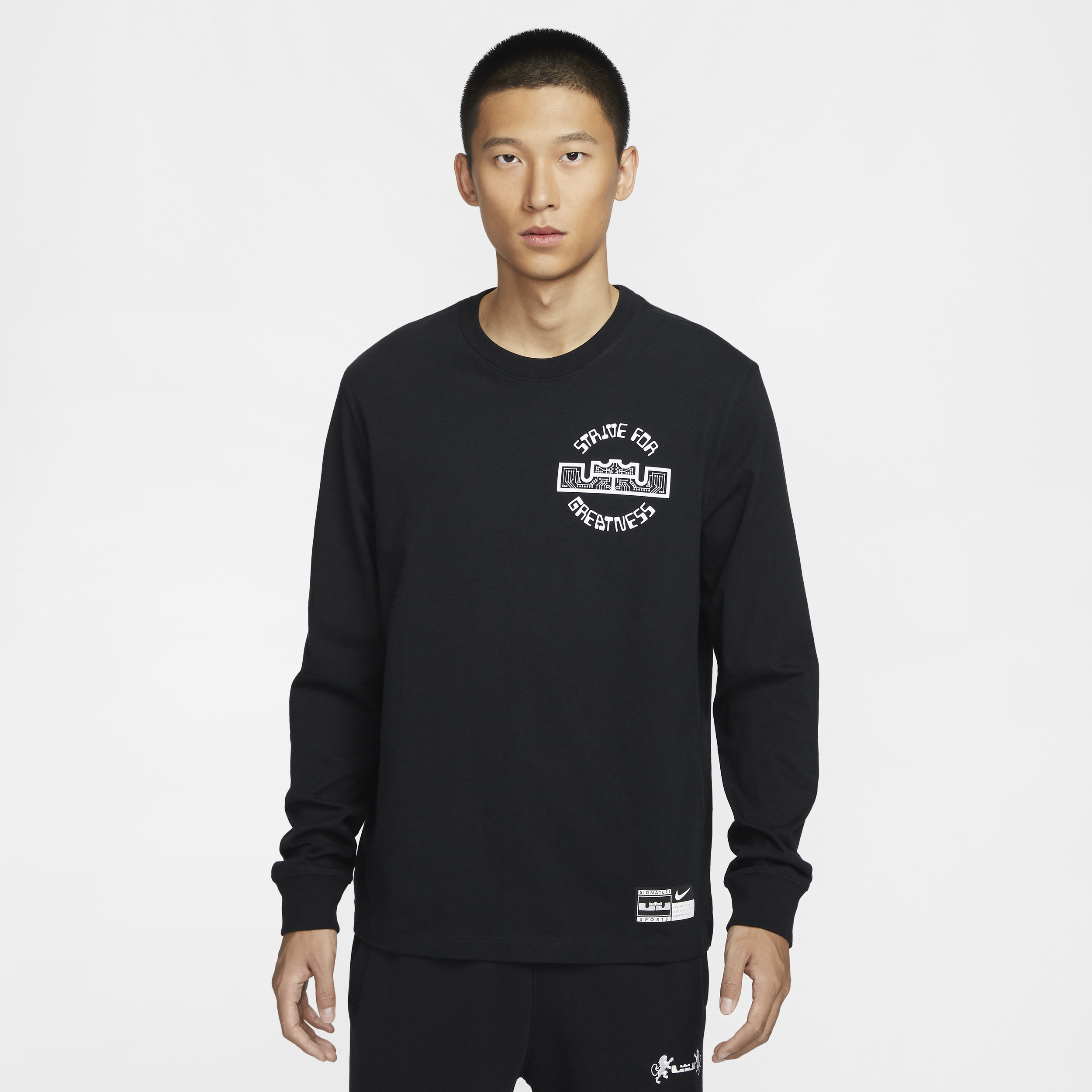 【ナイキ(NIKE)公式ストア】レブロン メンズ マックス90 ロングスリーブ バスケットボール Tシャツ HF6192-010 ブラック 【ナイキ(NIKE)公式ストア】レブロン メンズ マックス90 ロングスリーブ バスケットボール Tシャツ HF6192-010 ブラック