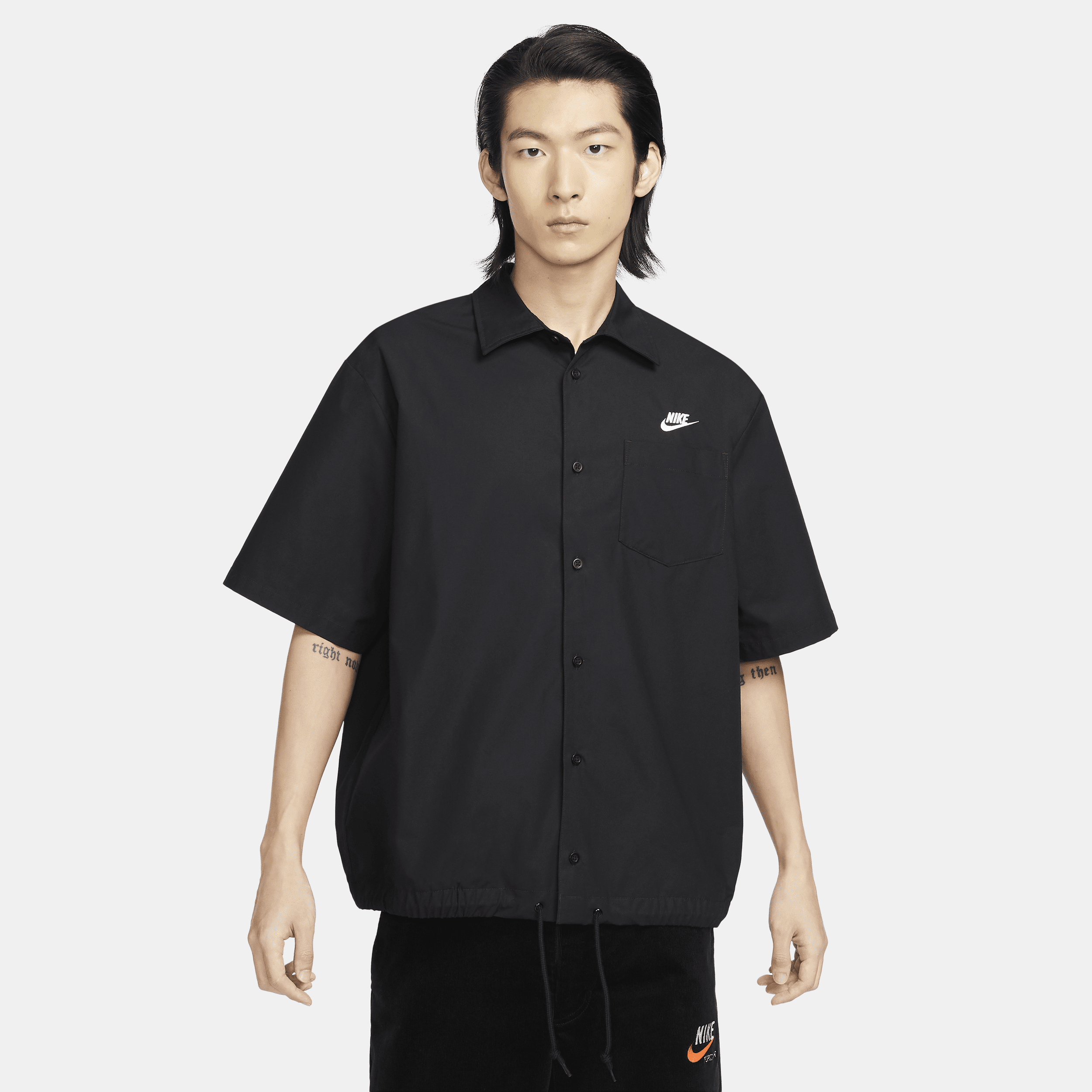 【ナイキ(NIKE)公式ストア】ナイキ クラブ メンズ ショートスリーブ オックスフォード ボタンアップ シャツ FN3903-010 ブラック 【ナイキ(NIKE)公式ストア】ナイキ クラブ メンズ ショートスリーブ オックスフォード ボタンアップ シャツ FN3903-010 ブラック