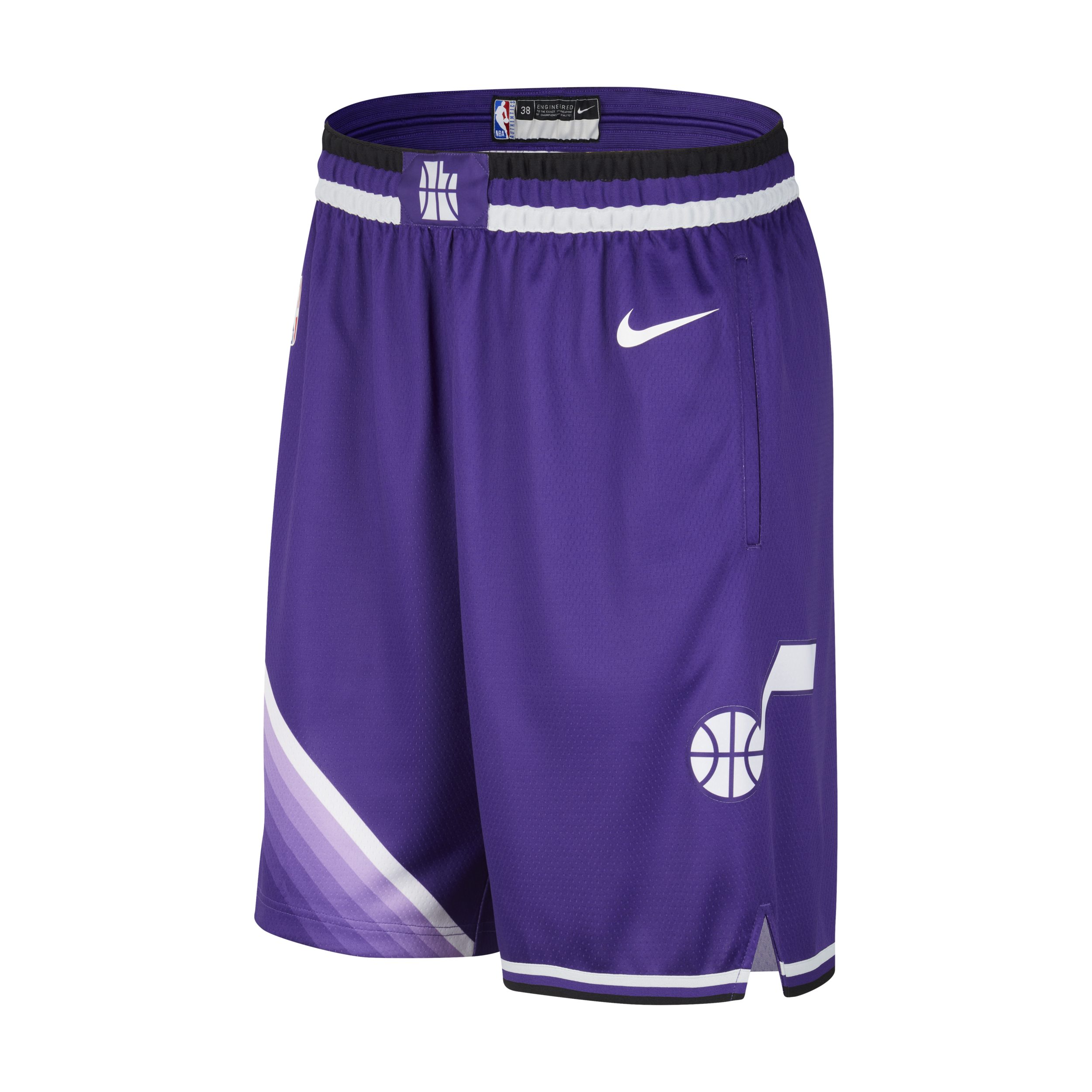 Utah Jazz 2023/24 City Edition Swingman Nike Dri-FIT NBA-herenshorts - Paars