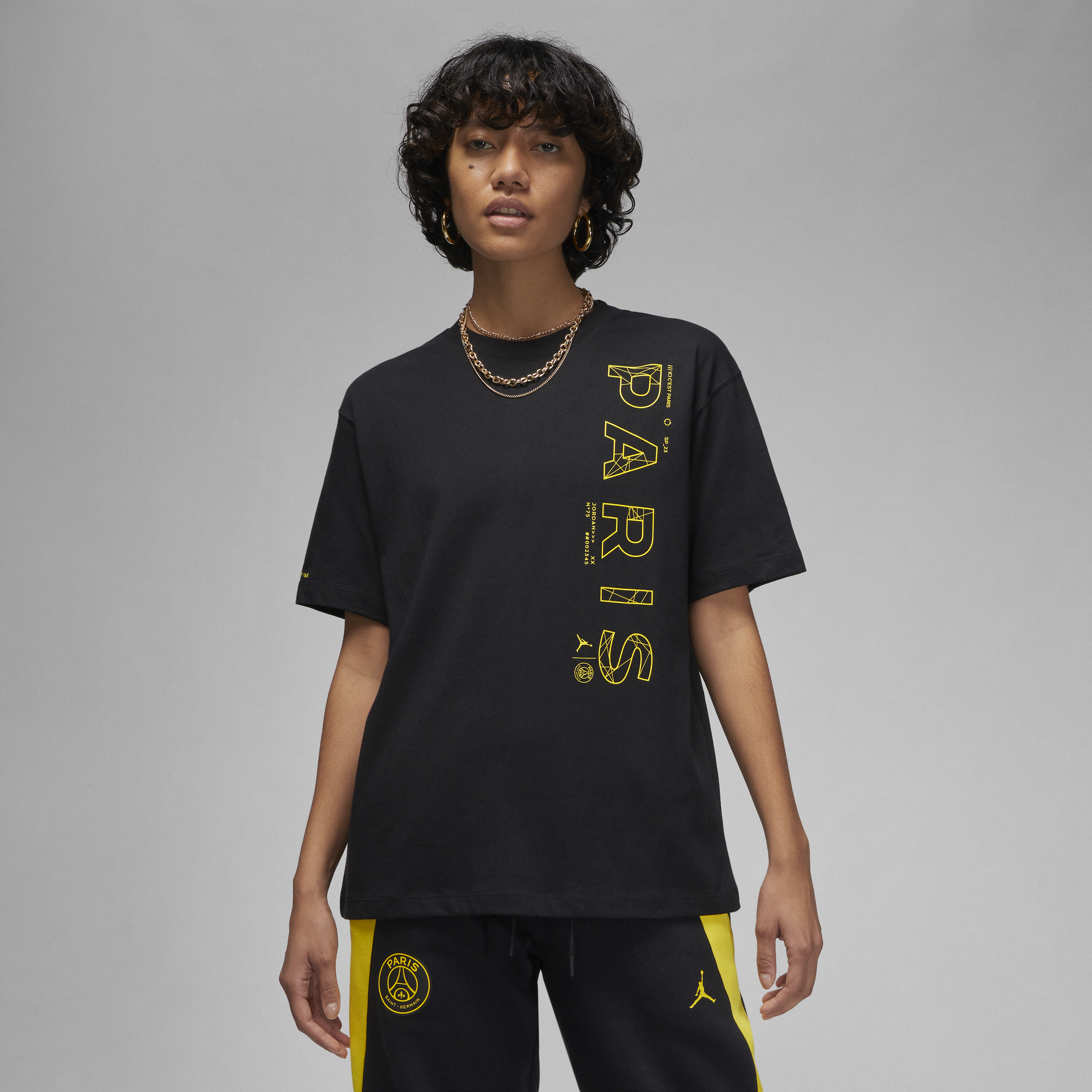 Nike Paris Saint-Germain-T-shirt til kvinder - sort