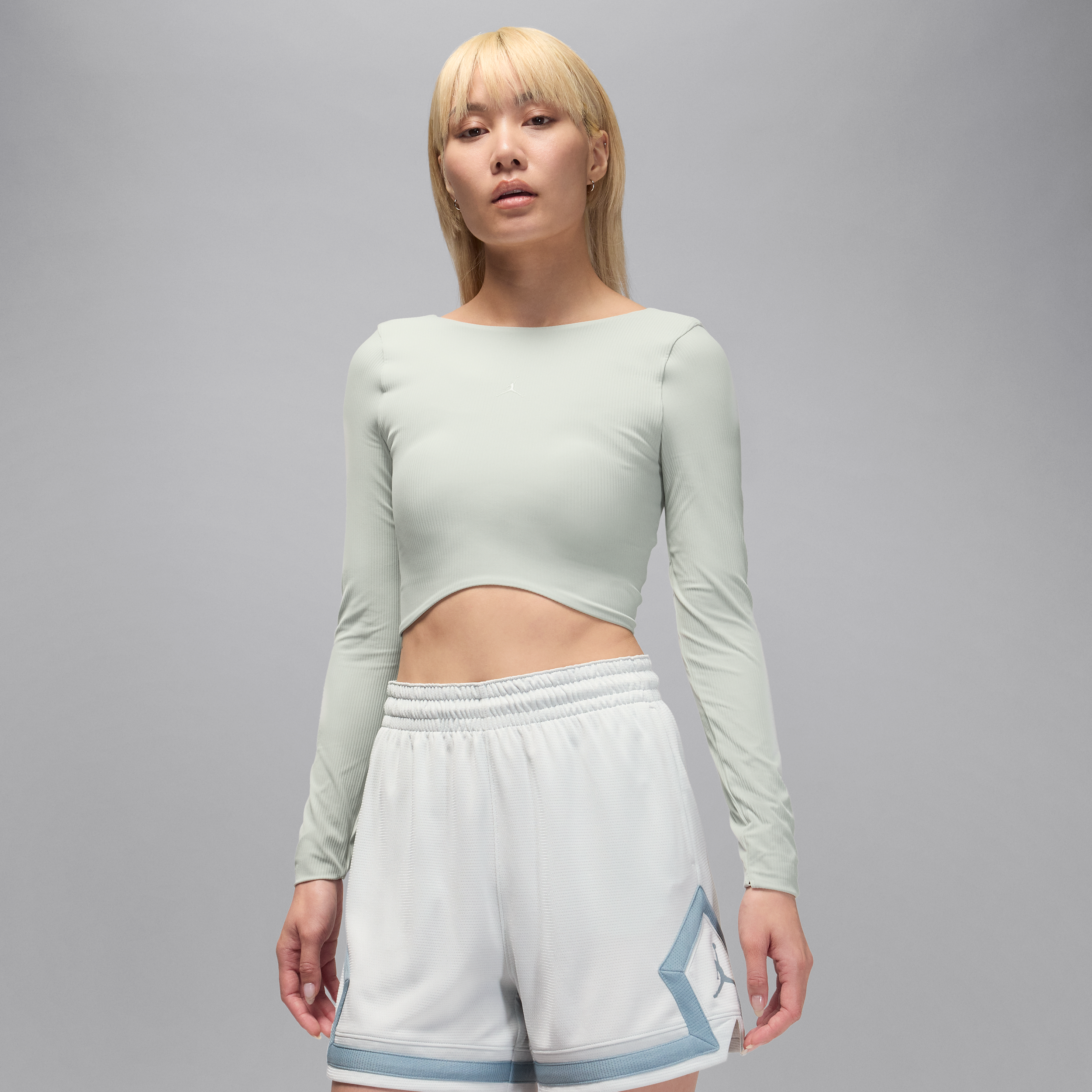 【ナイキ（NIKE）公式ストア】ジョーダン スポーツ ウィメンズ Dri-FIT ロングスリーブ トップ HQ8952-034 グレー