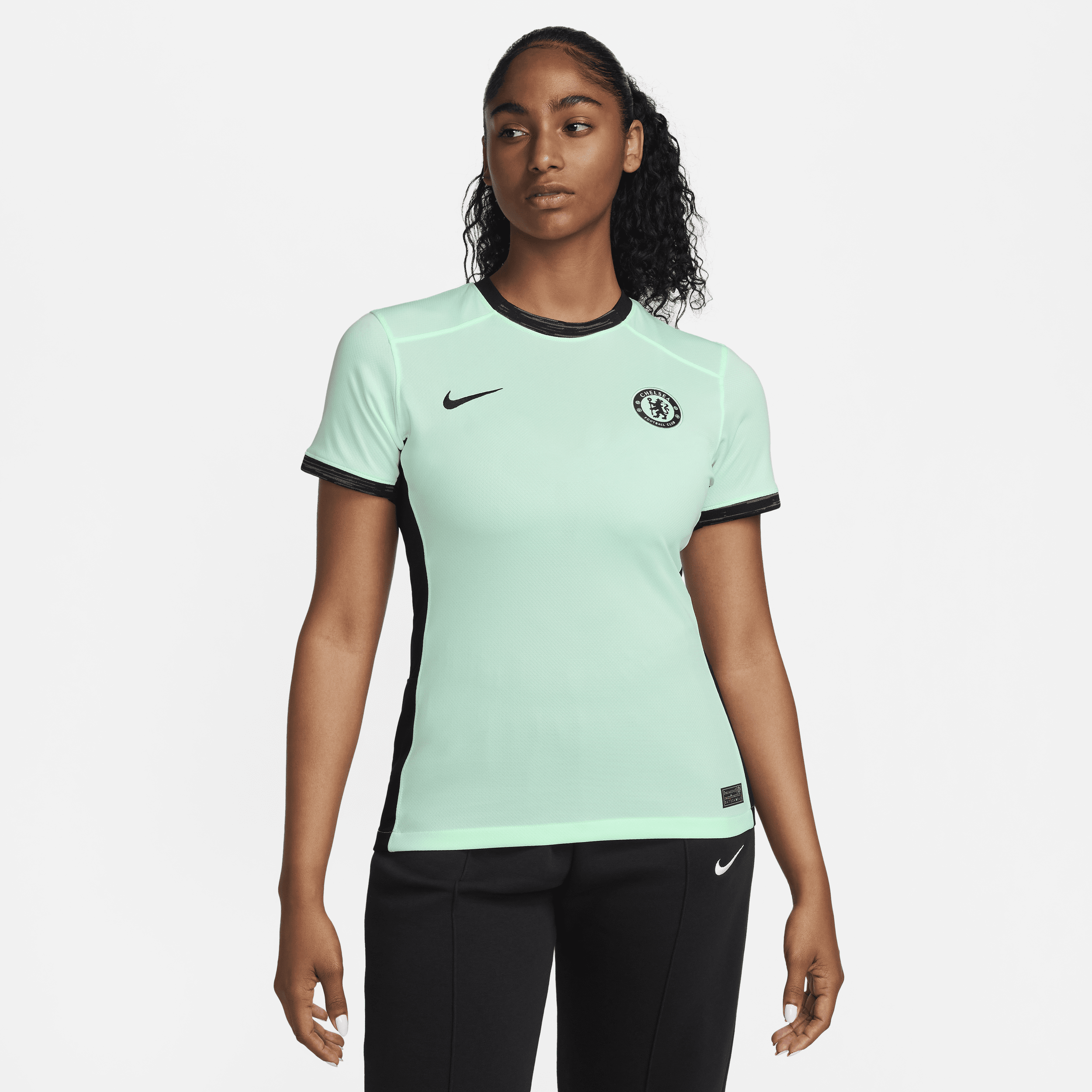 Tercera equipación Stadium Chelsea FC 2023/24 Camiseta de fútbol Nike Dri-FIT - Mujer - Verde