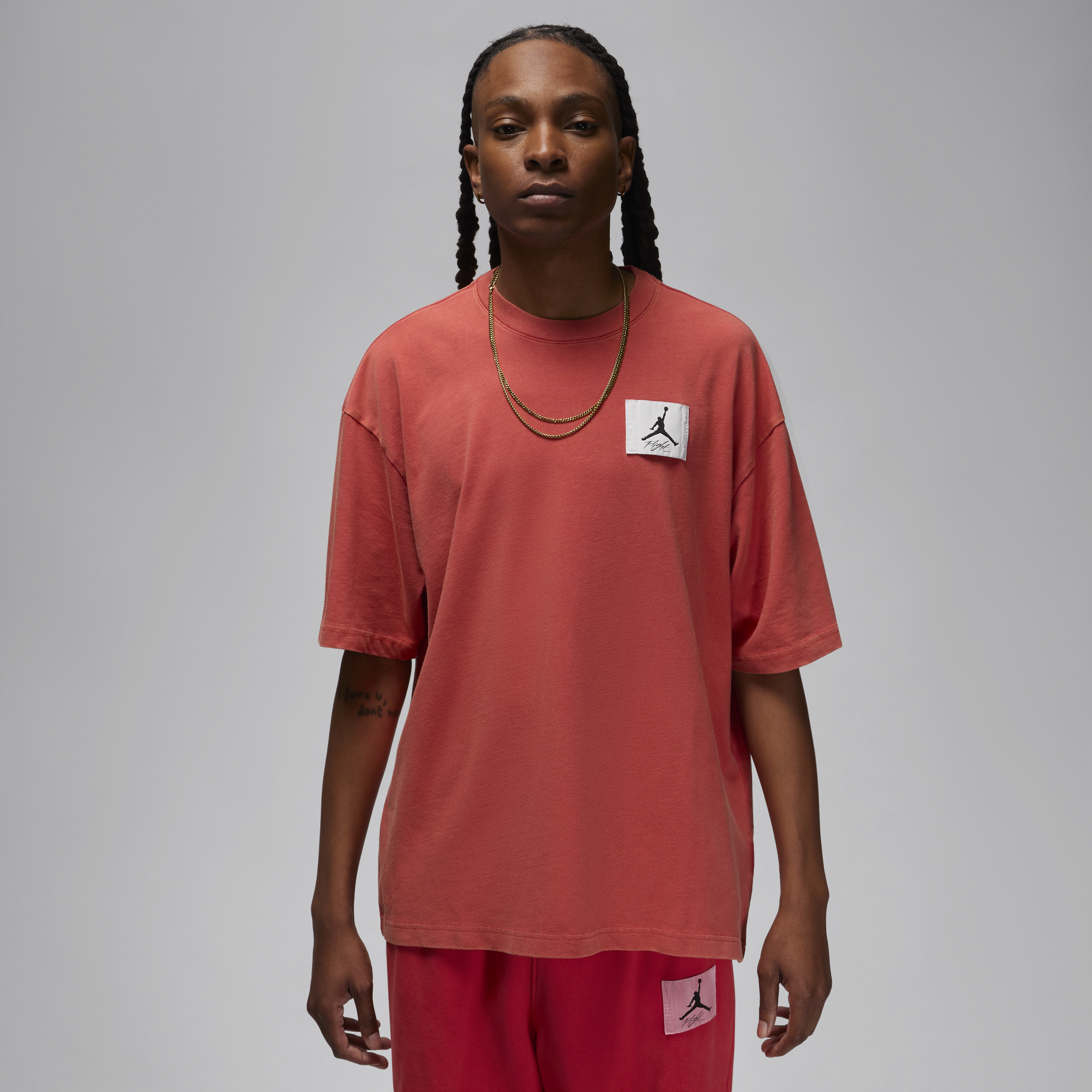 Nike Overdimensioneret Jordan Flight Essentials-T-shirt til mænd - rød