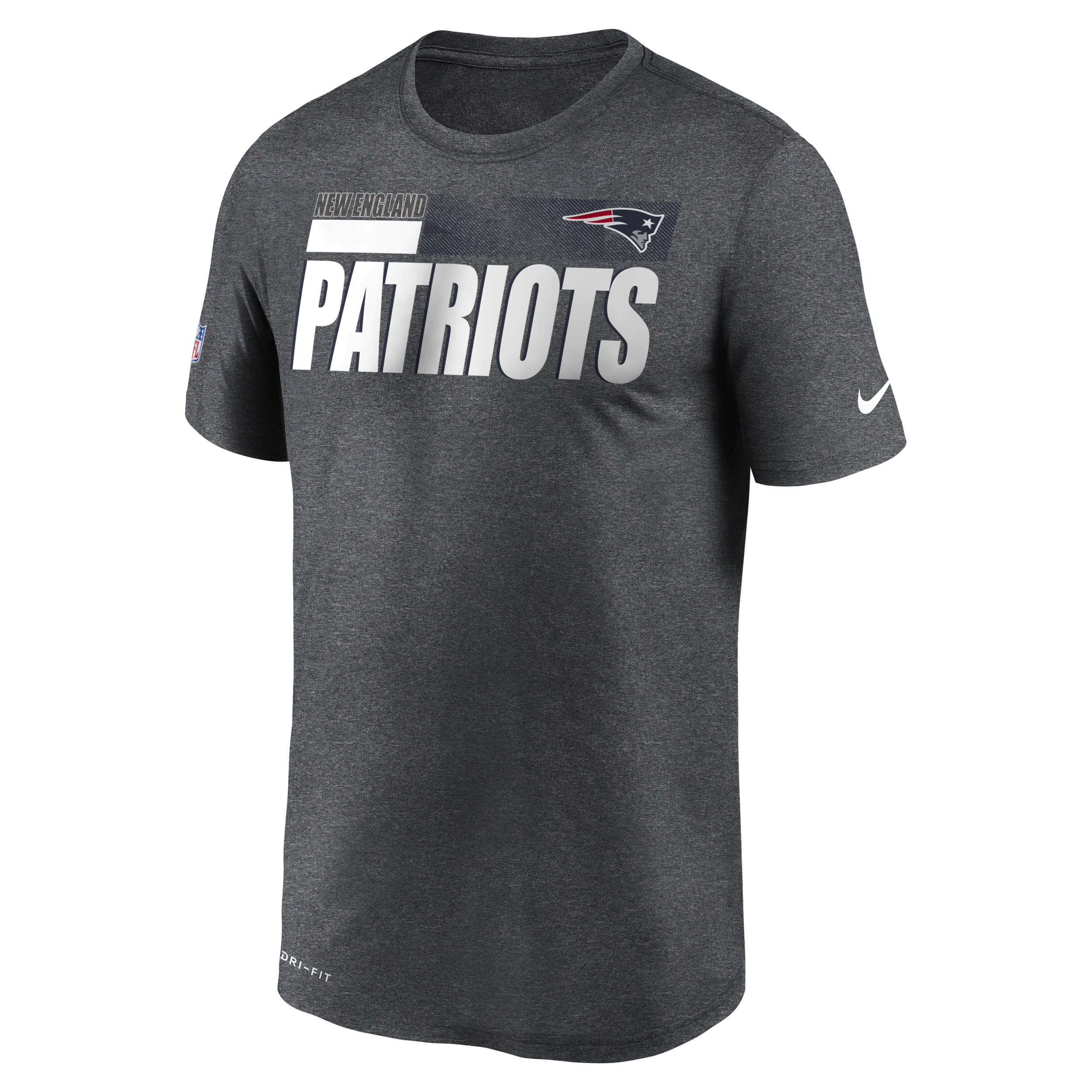 Nike Legend Sideline (NFL Patriots)-T-shirt til mænd - grå