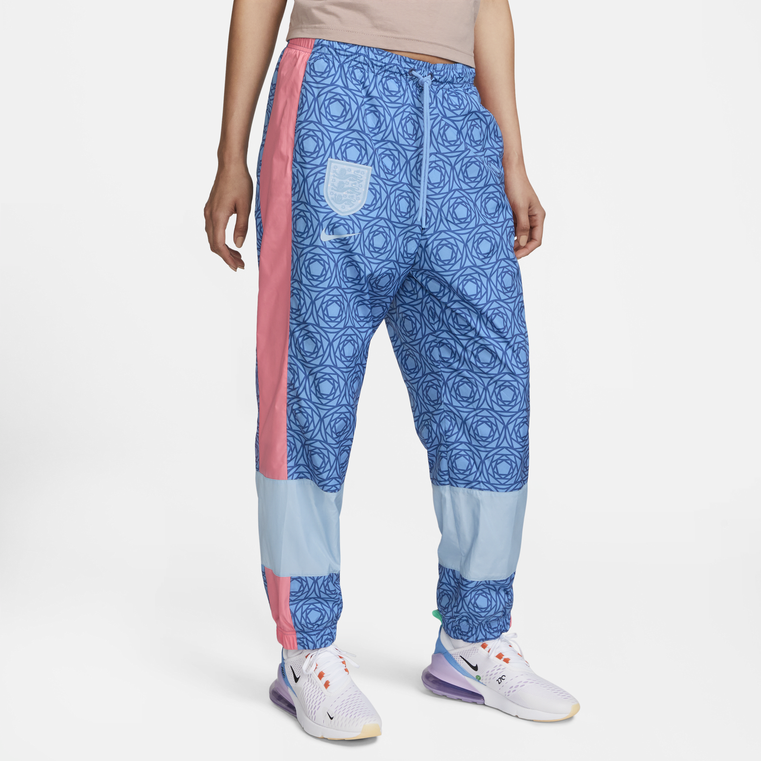 England Repel Essential-joggers Nike med mellemhøj talje til kvinder - blå