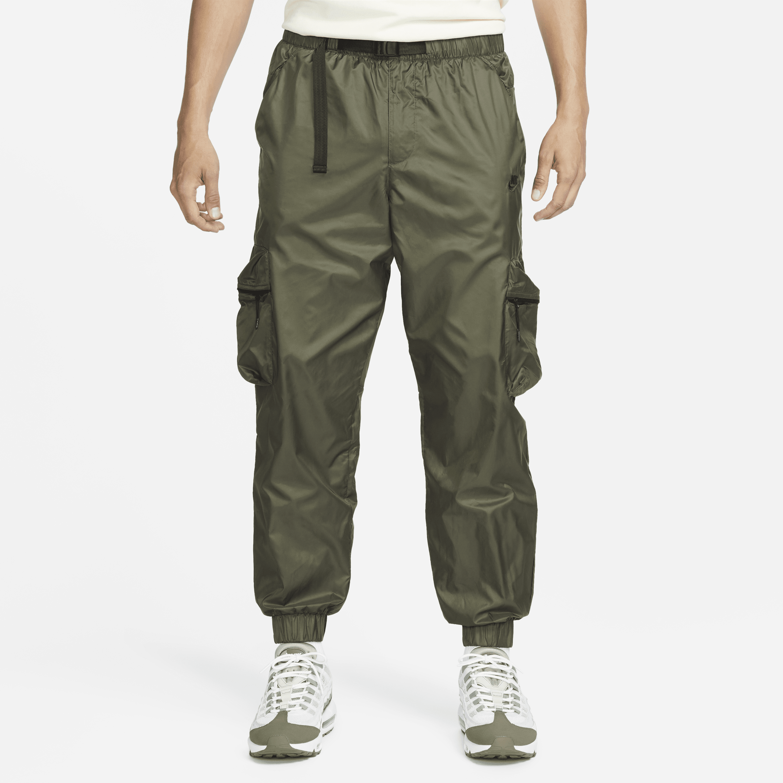 Vævede Nike Tech-bukser med for til mænd - grøn