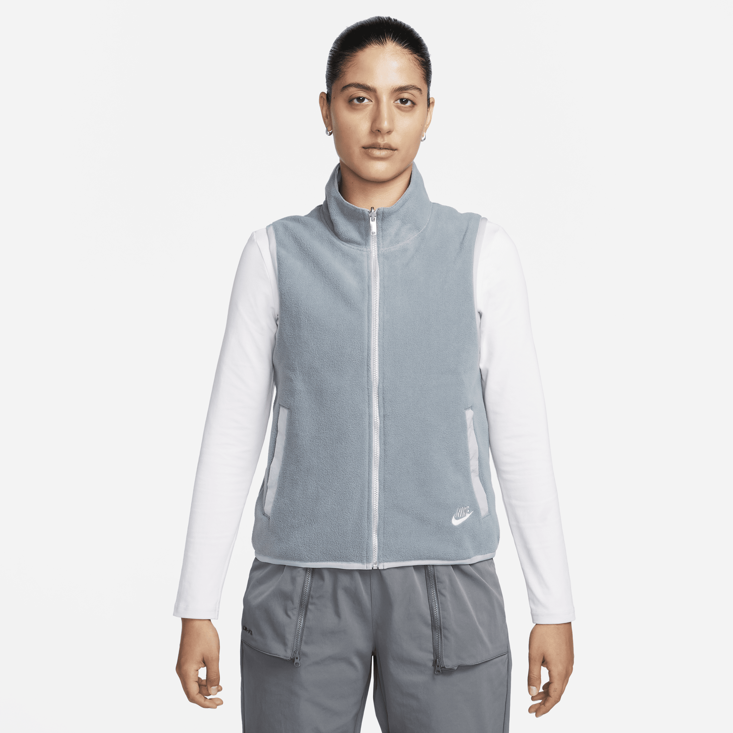 Vendbar, overdimensioneret Nike Sportswear Sports Utility-vest - grå