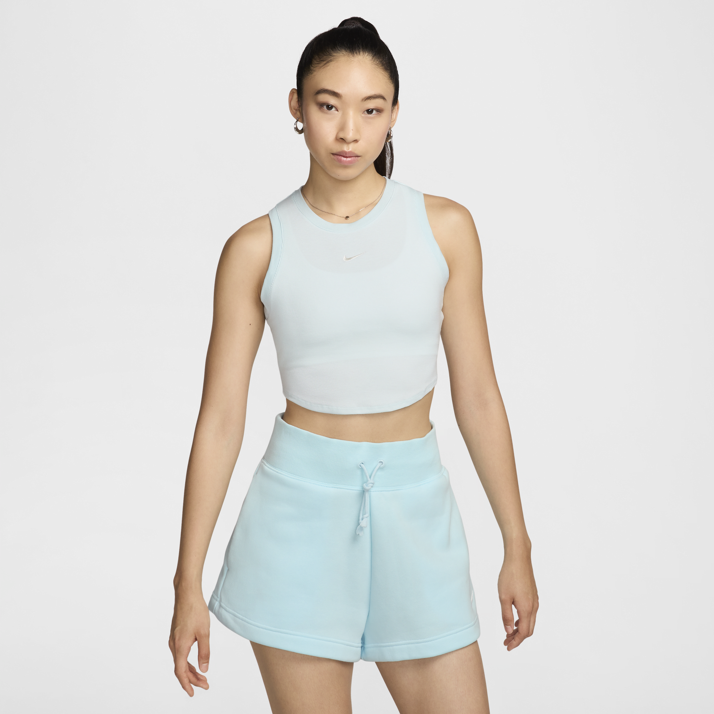 【ナイキ(NIKE)公式ストア】ナイキ スポーツウェア エッセンシャル ウィメンズ リブド クロップド タンクトップ FB8280-474 ブルー 【ナイキ(NIKE)公式ストア】ナイキ スポーツウェア エッセンシャル ウィメンズ リブド クロップド タンクトップ FB8280-474 ブルー