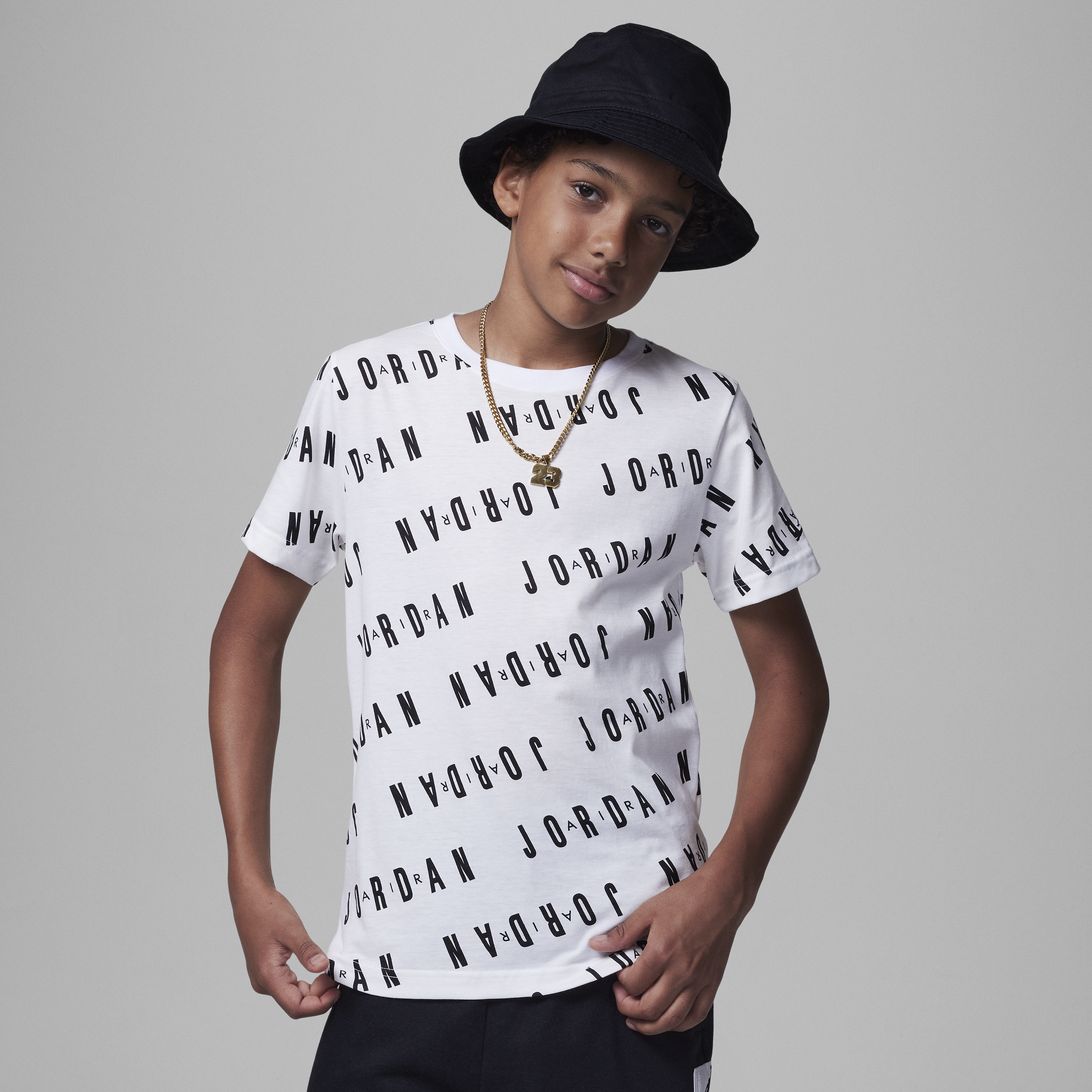 Jordan Essentials Printed Tee Camiseta - Niño - Blanco