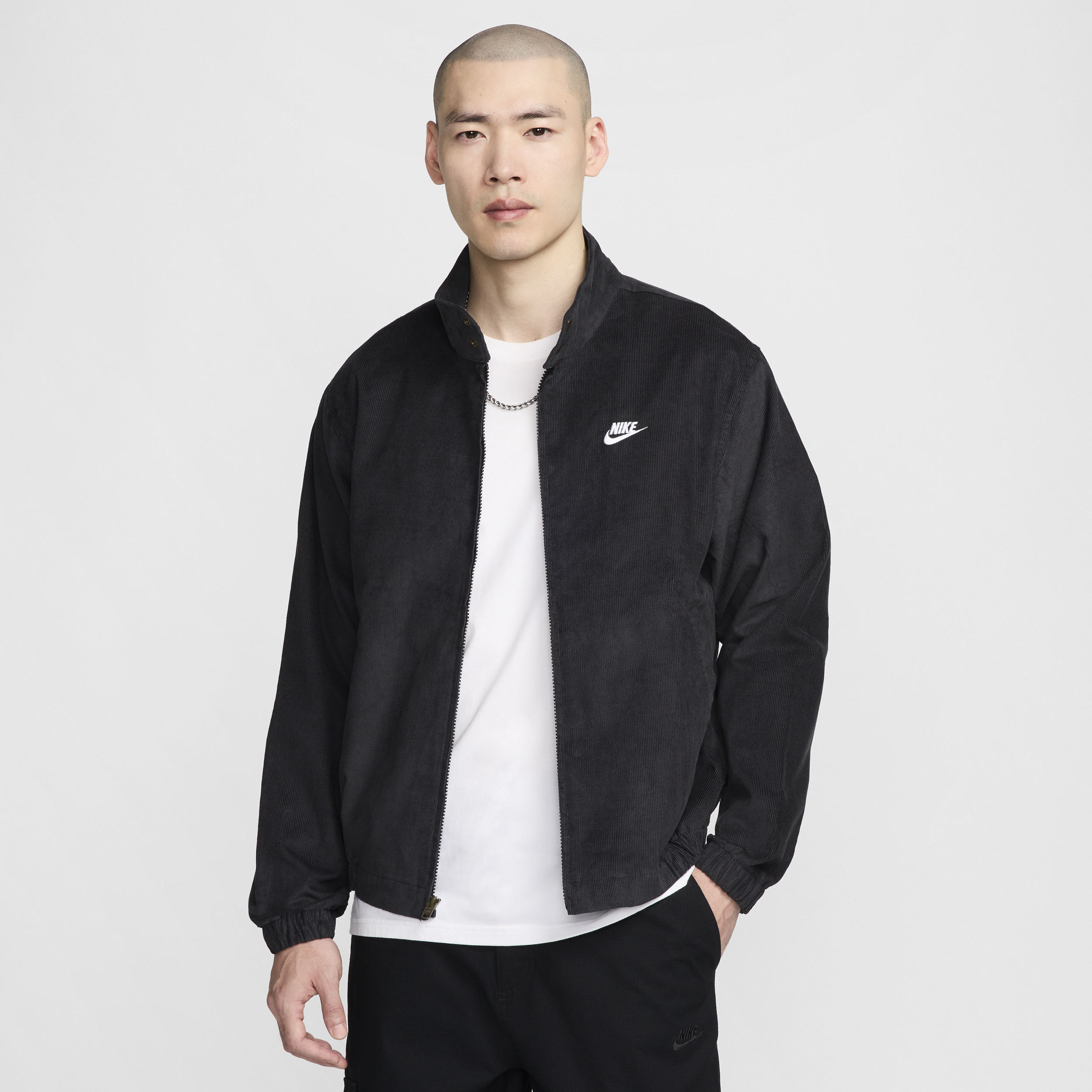 【ナイキ(NIKE)公式ストア】ナイキ スポーツウェア クラブ メンズ コーデュロイ ハリントン ジャケット FZ0632-010 ブラック 【ナイキ(NIKE)公式ストア】ナイキ スポーツウェア クラブ メンズ コーデュロイ ハリントン ジャケット FZ0632-010 ブラック