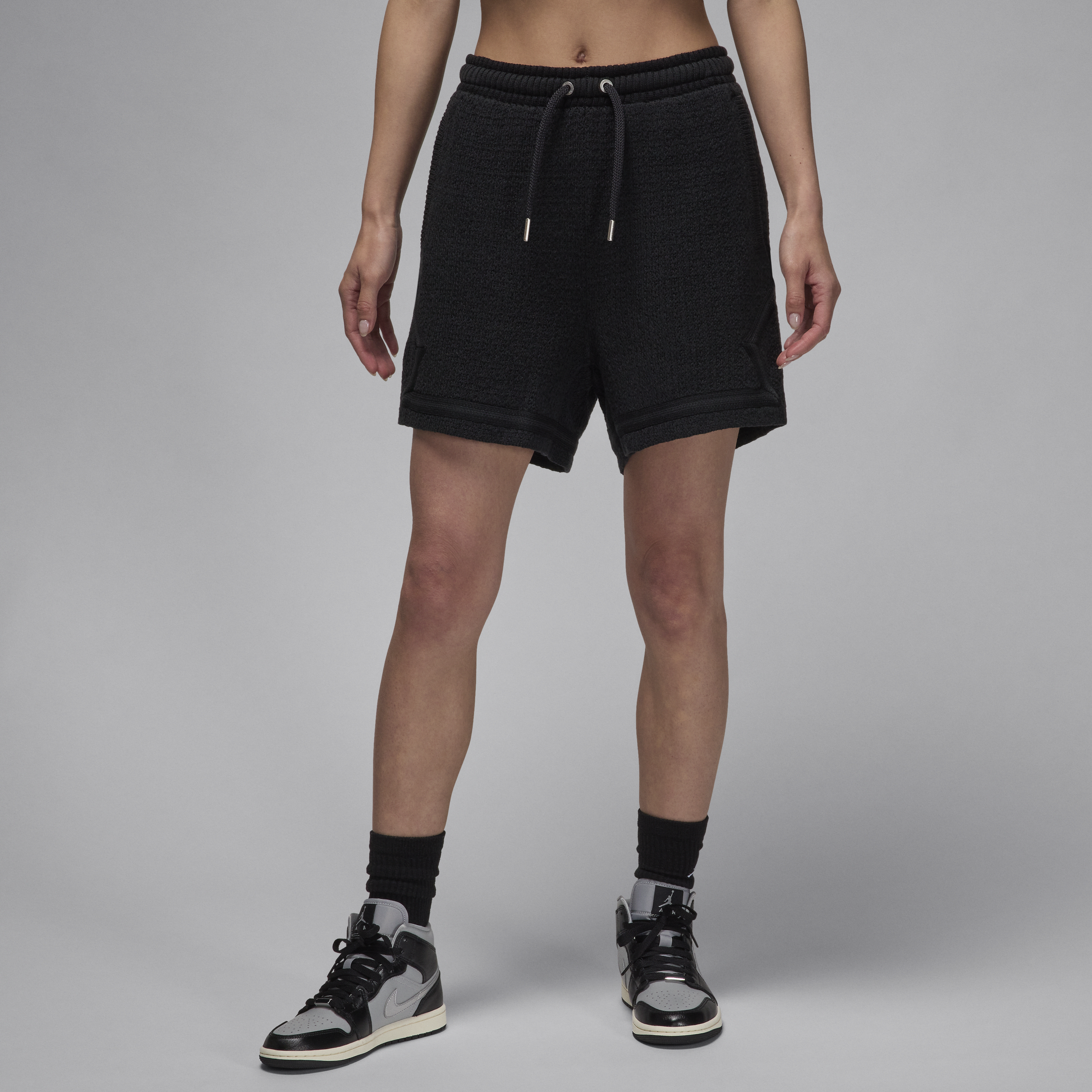 【ナイキ(NIKE)公式ストア】エア ジョーダン ウィメンズ ニット ショートパンツ FV7117-045 ブラック 【ナイキ(NIKE)公式ストア】エア ジョーダン ウィメンズ ニット ショートパンツ FV7117-045 ブラック