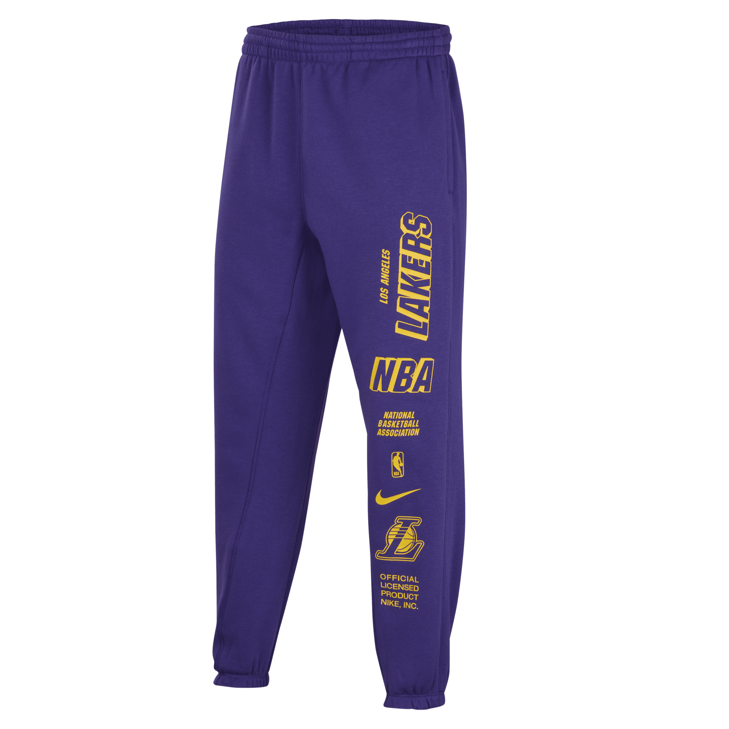 Los Angeles Lakers Courtside Pantalón de tejido Fleece Nike NBA - Niño/a - Morado
