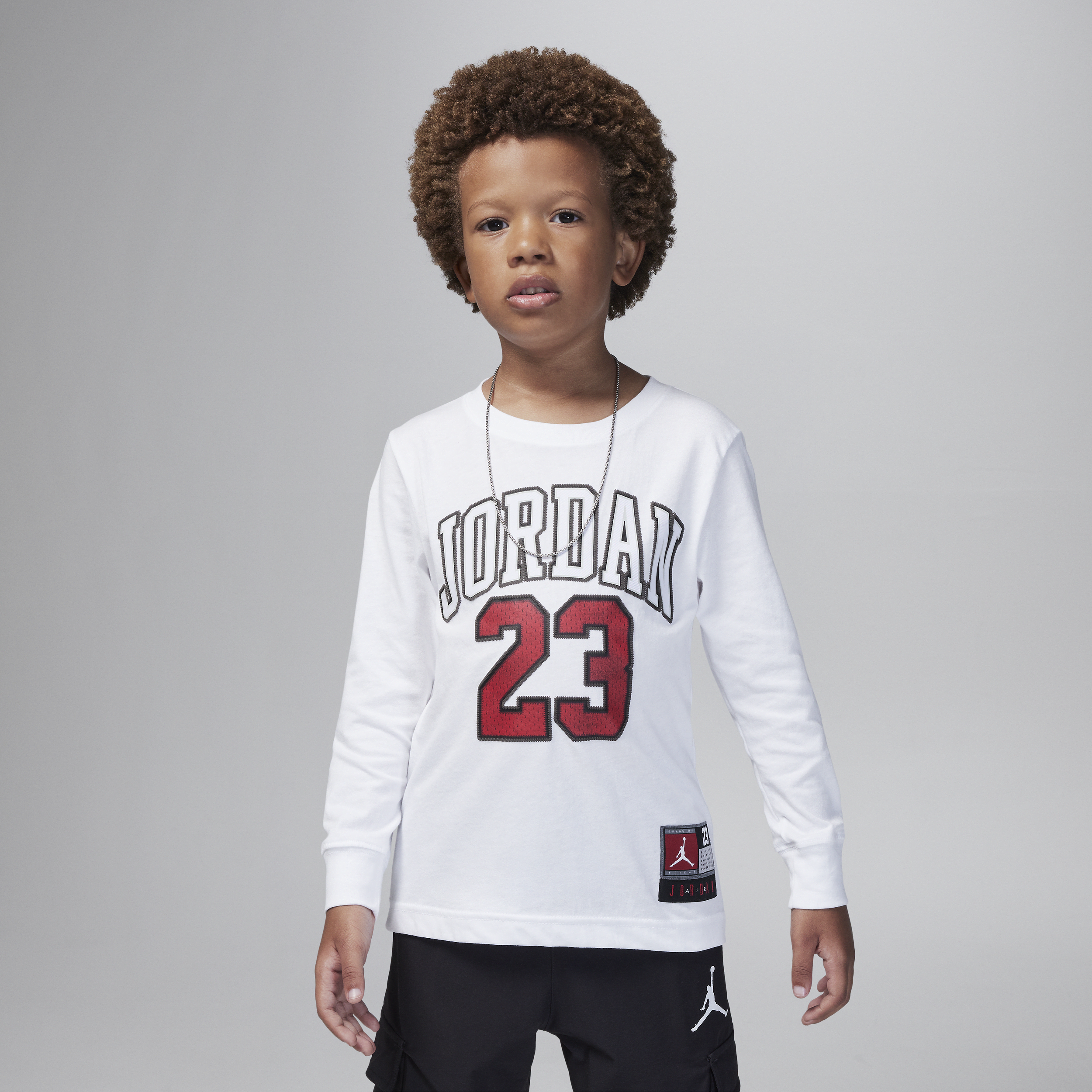 【ナイキ(NIKE)公式ストア】ジョーダン プラクティス フライト ロングスリーブ Tシャツ リトルキッズ Tシャツ FV2489-100 ホワイト 【ナイキ(NIKE)公式ストア】ジョーダン プラクティス フライト ロングスリーブ Tシャツ リトルキッズ Tシャツ FV2489-100 ホワイト