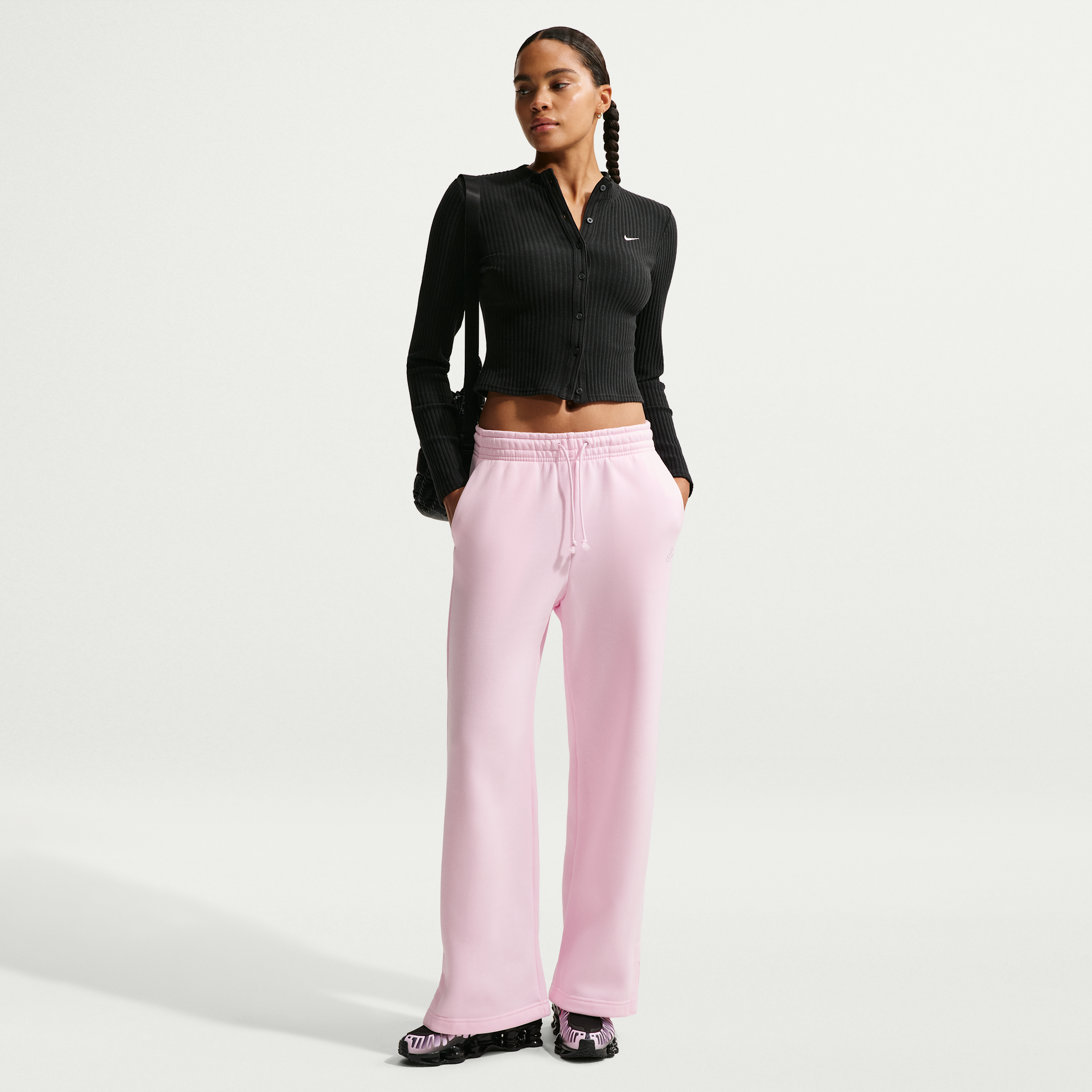 NIKE Dri-FIT ハイウエスト ワイドレッグパンツ 楽天市場】ナイキ ウィメンズ DF ワン HR FLDOVR パンツ NIKE