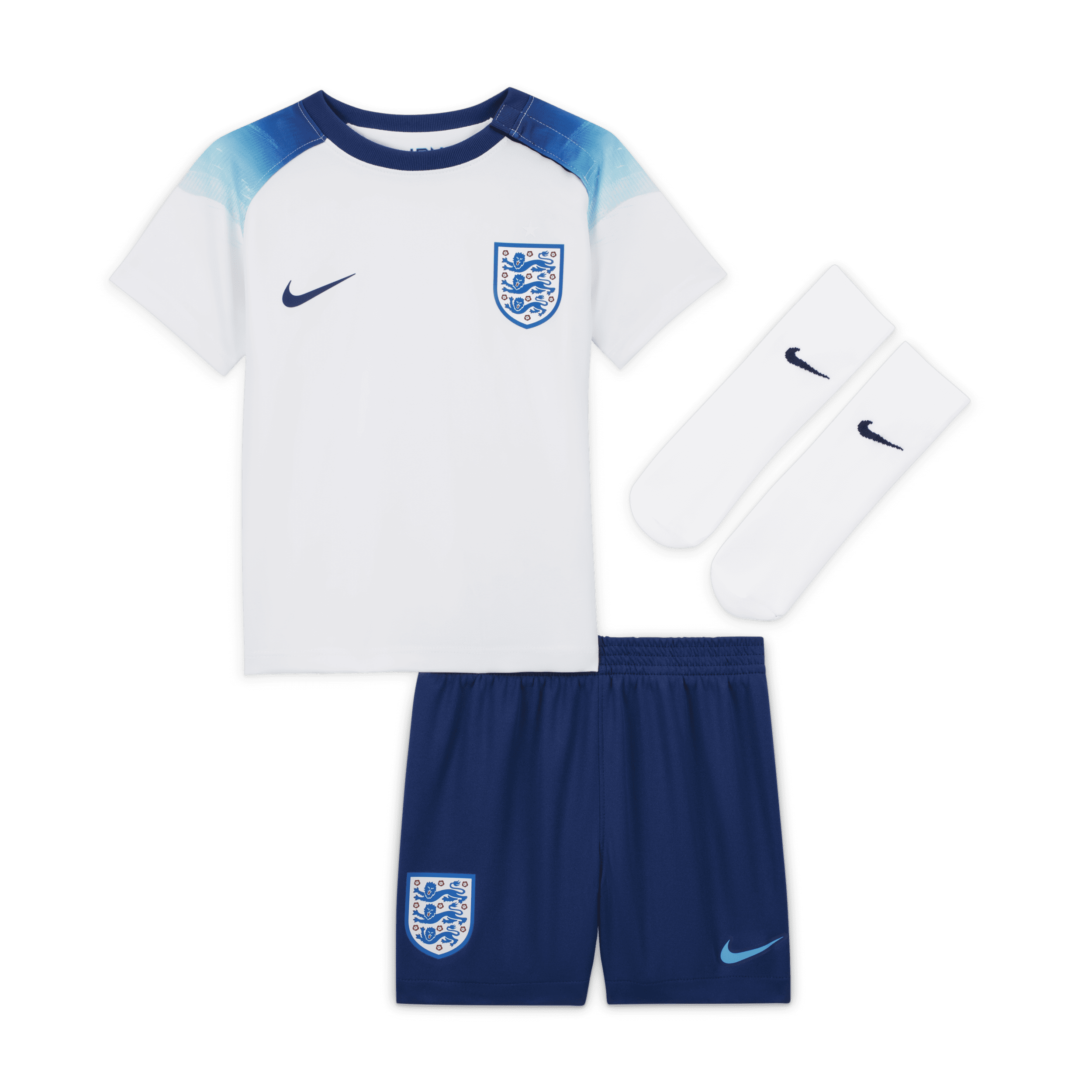 Nike England 2022/23 Home-fodboldsæt til babyer/småbørn - hvid