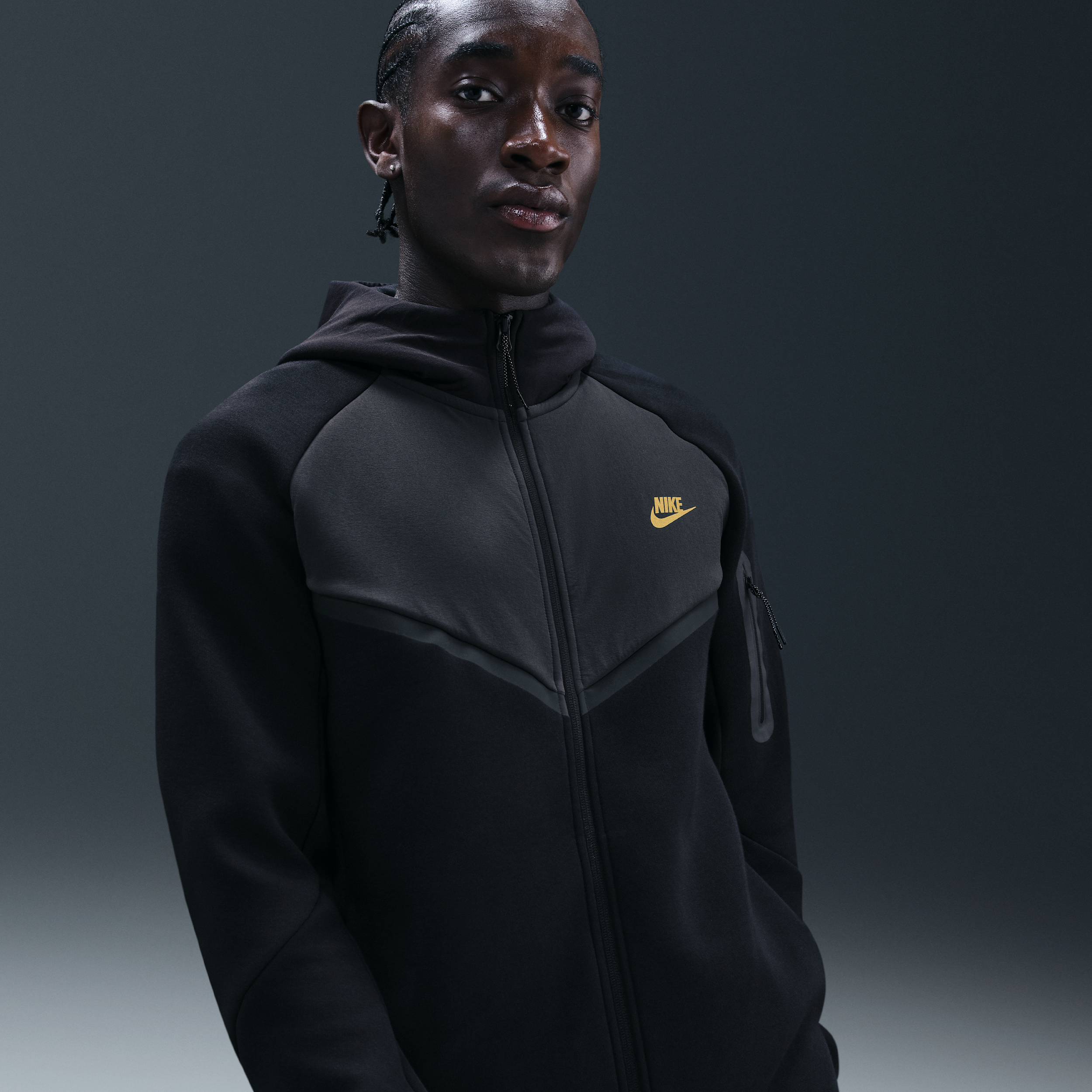 Nike Tech Men's Fleece Windrunner Full-Zip Jacket - Black