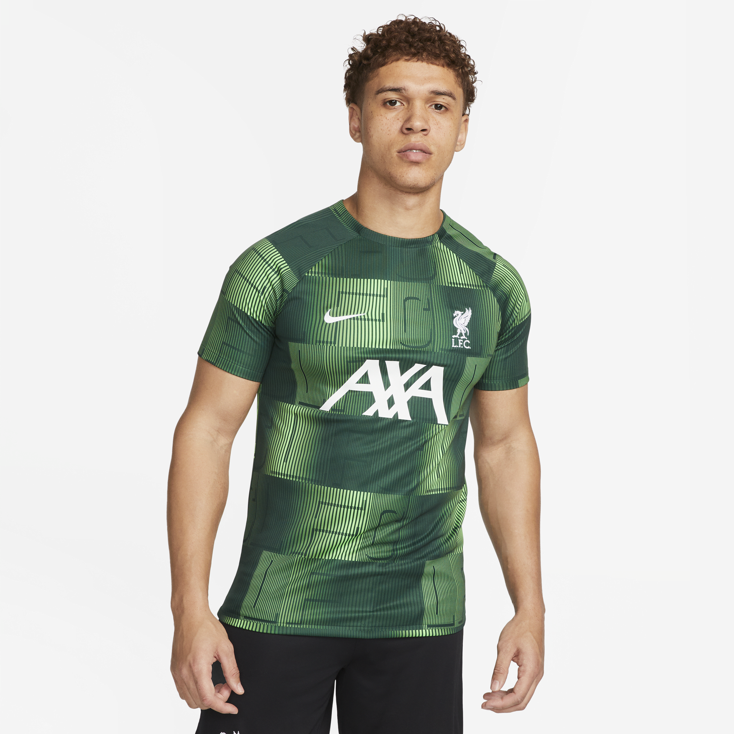 Liverpool FC Academy Pro-Nike Dri-FIT Pre-Match-fodboldtrøje til mænd - grøn