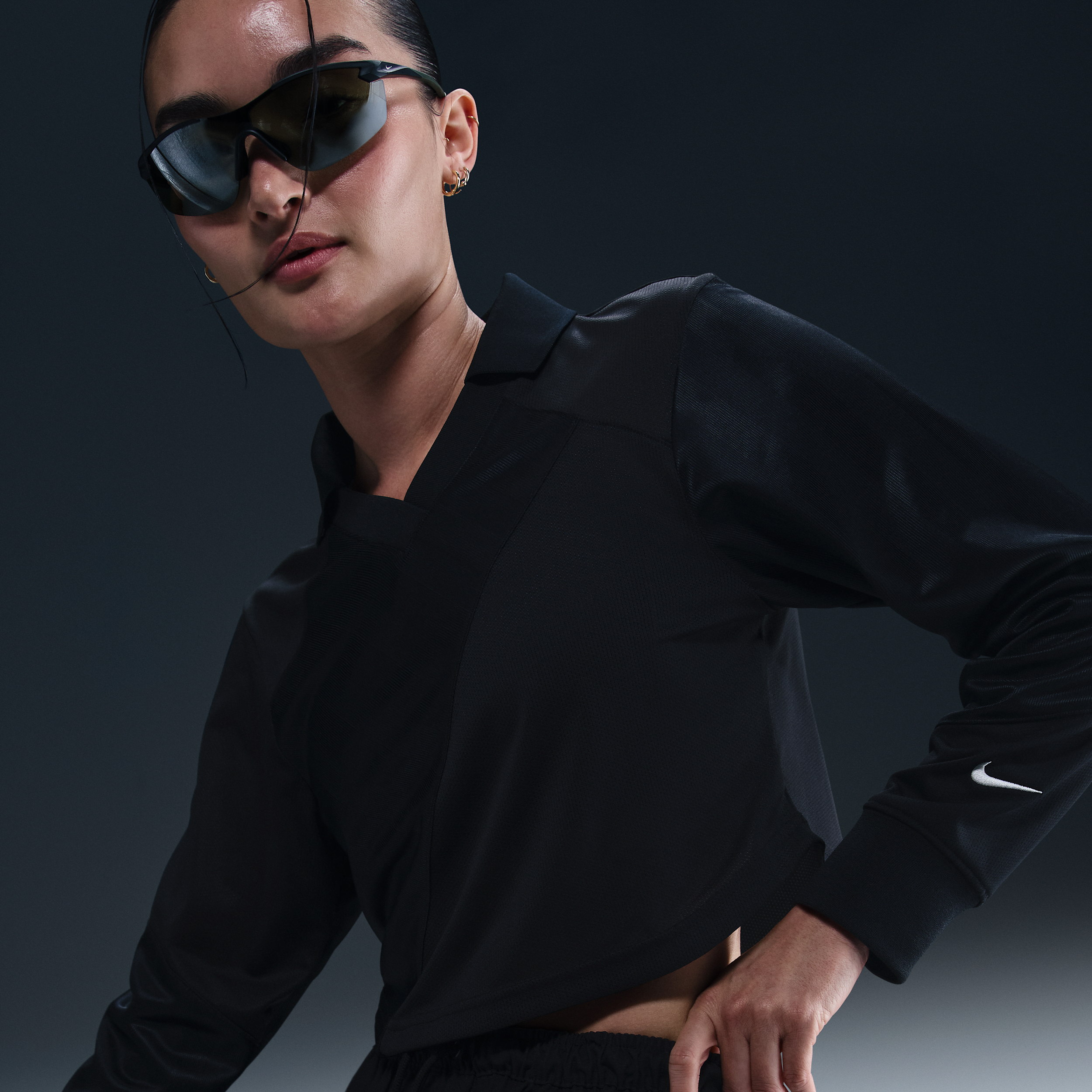 【ナイキ(NIKE)公式ストア】ナイキ スポーツウェア ウィメンズ ロングスリーブ クロップド ジャージー HF9508-010 ブラック 【ナイキ(NIKE)公式ストア】ナイキ スポーツウェア ウィメンズ ロングスリーブ クロップド ジャージー HF9508-010 ブラック