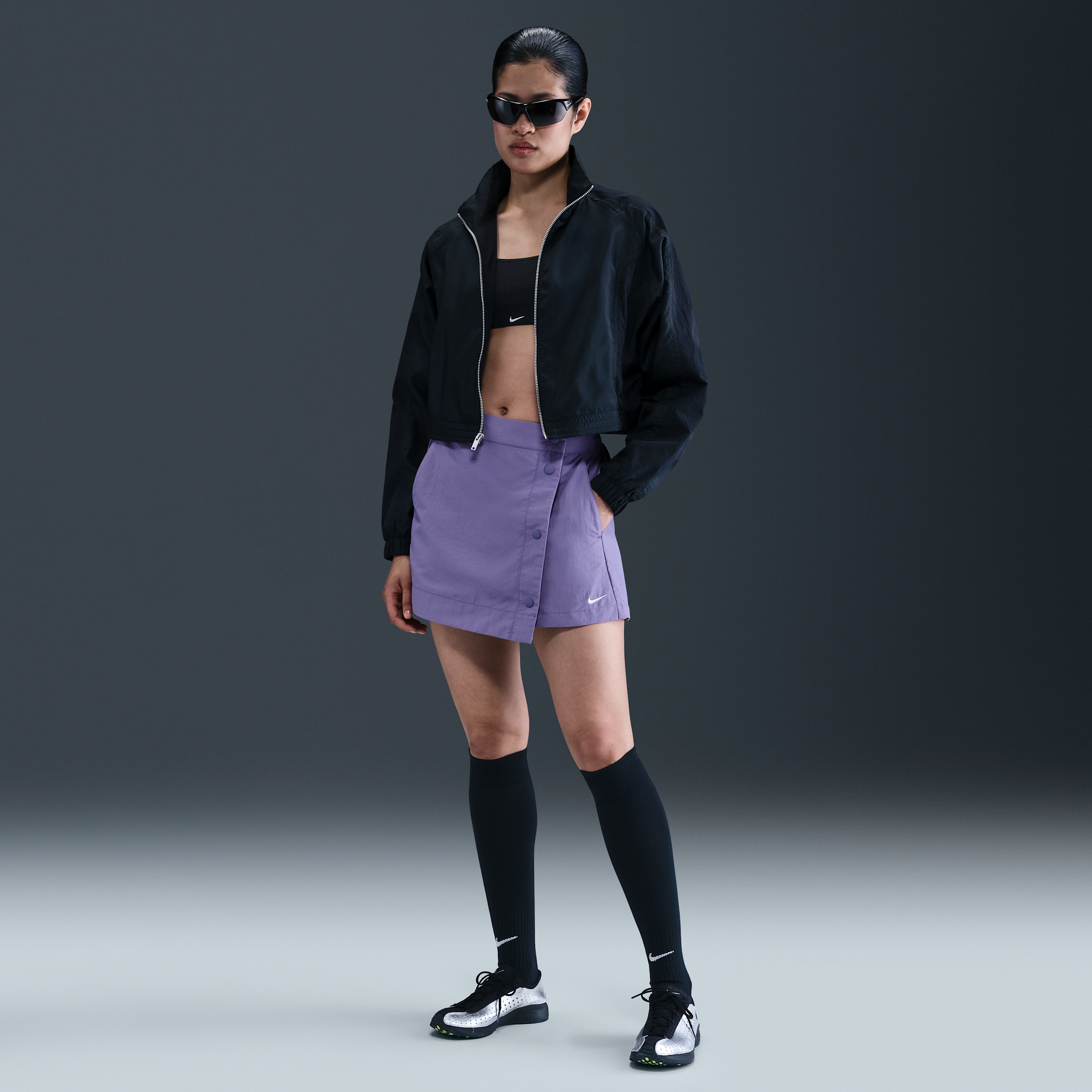 【ナイキ(NIKE)公式ストア】ナイキ スポーツウェア エッセンシャル ウィメンズ ウーブン スコート HM6980-527 パープル 【ナイキ(NIKE)公式ストア】ナイキ スポーツウェア エッセンシャル ウィメンズ ウーブン スコート HM6980-527 パープル