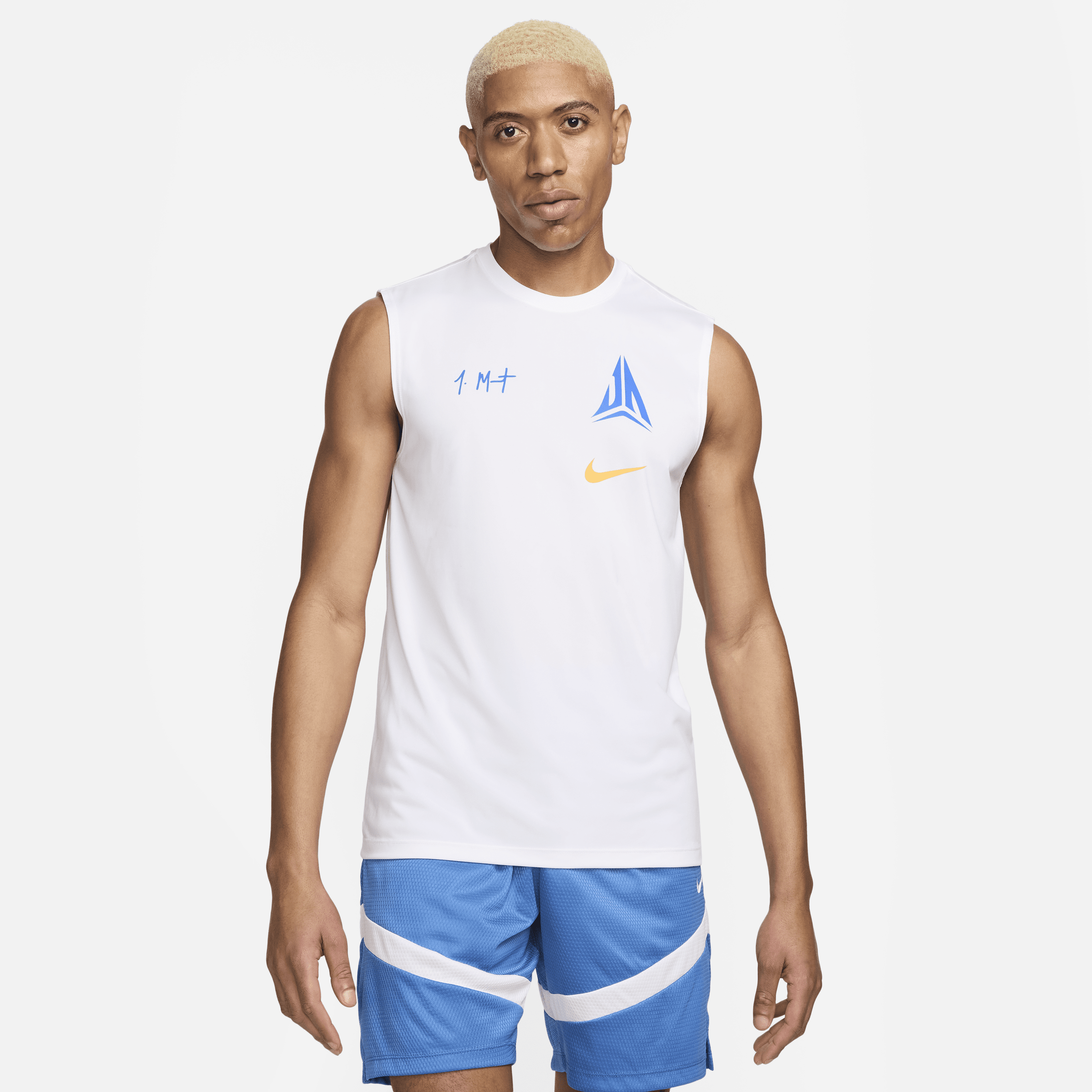 Nike T-shirt da basket senza maniche Dri-FIT Ja – Uomo - Bianco