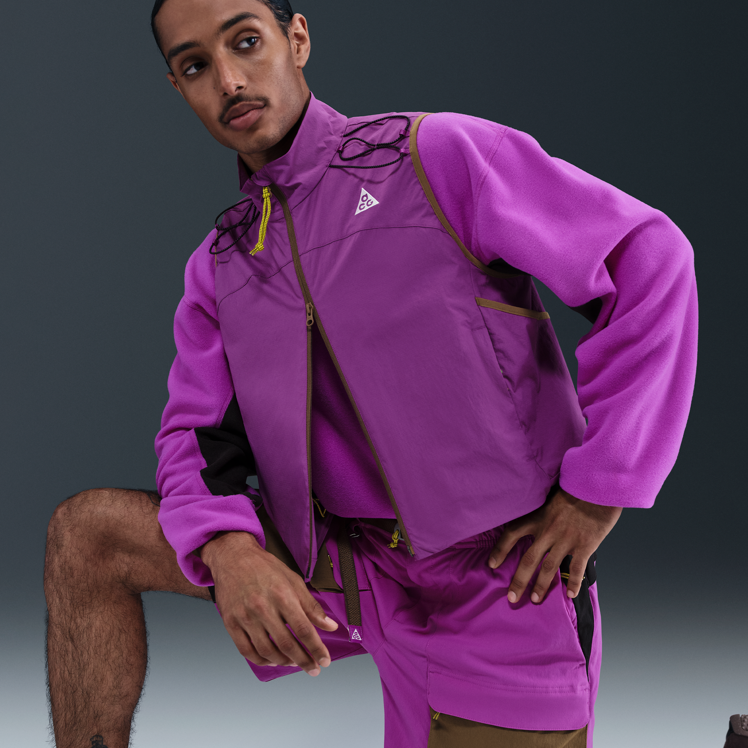 Nike ACG 'Smith Summit' Men's Cargo Shorts - Purple - Nylon