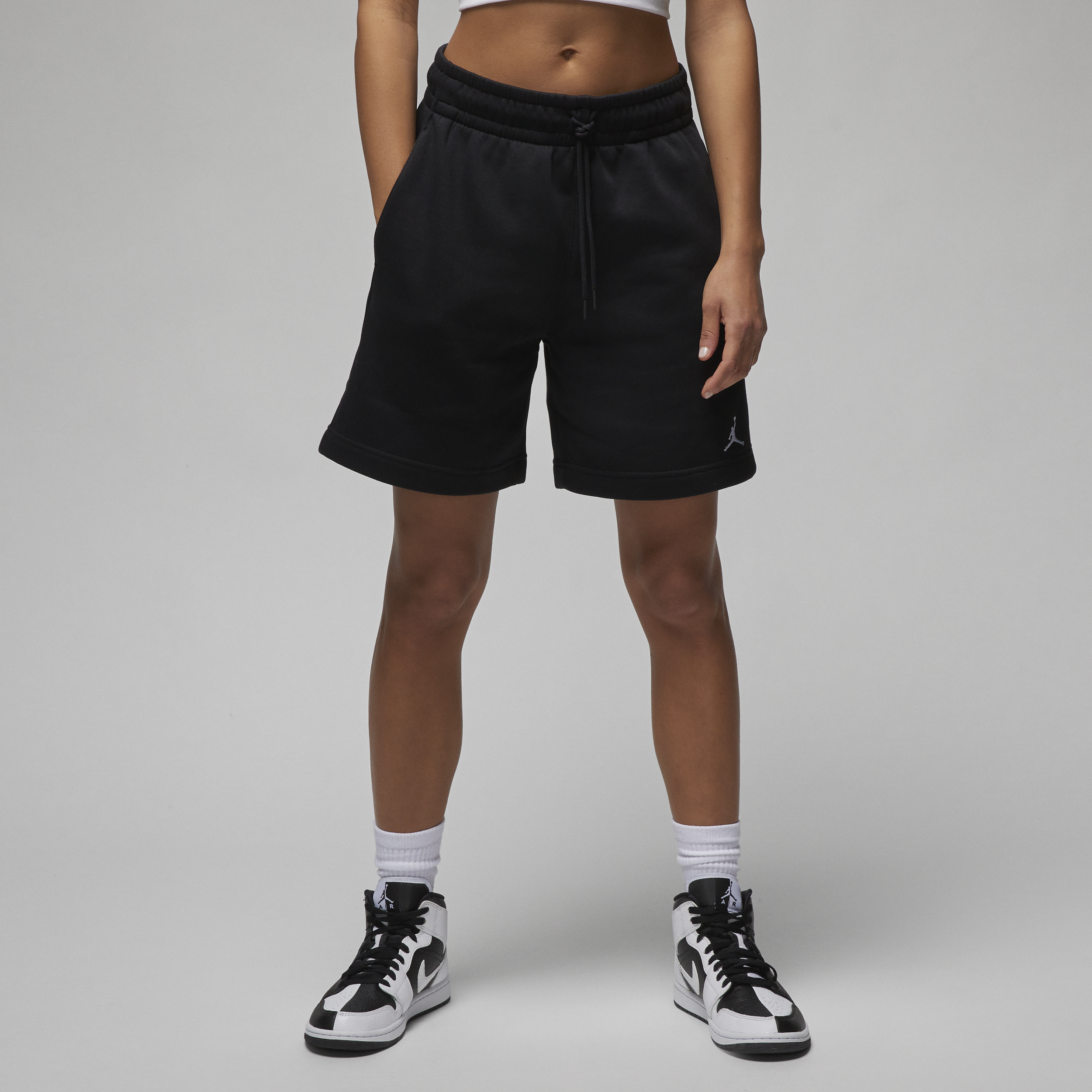 Jordan Brooklyn Fleece-shorts til kvinder - sort