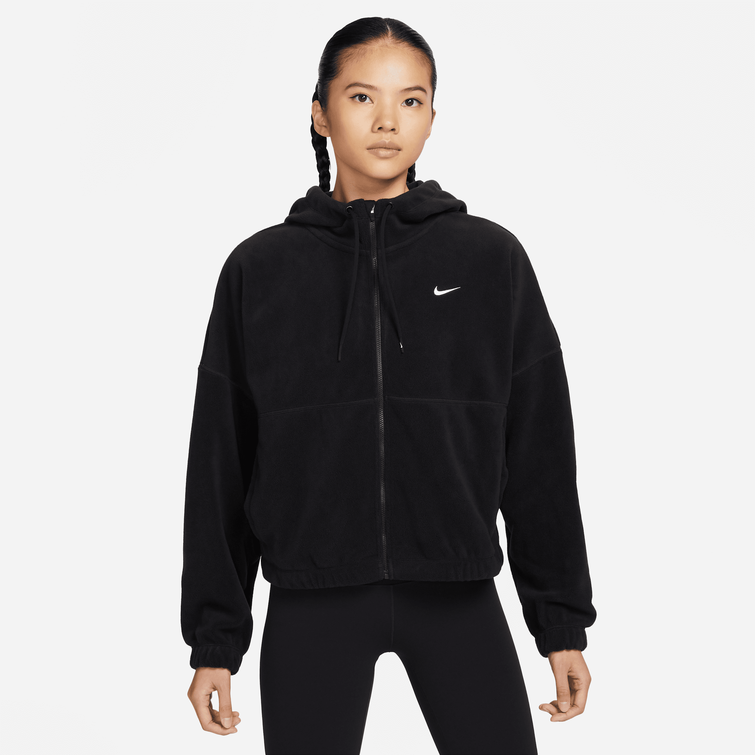 【ナイキ(NIKE)公式ストア】ナイキ Therma-FIT ワン ウィメンズ オーバーサイズド フルジップ フリース パーカー FB5639-010 ブラック 【ナイキ(NIKE)公式ストア】ナイキ Therma-FIT ワン ウィメンズ オーバーサイズド フルジップ フリース パーカー FB5639-010 ブラック