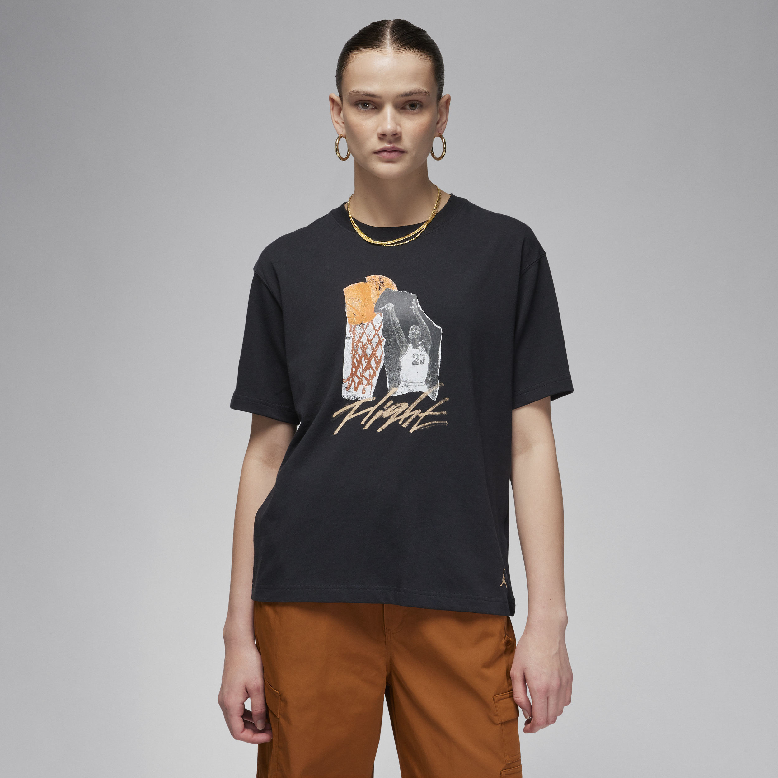 Jordan Collage-T-shirt til kvinder - sort