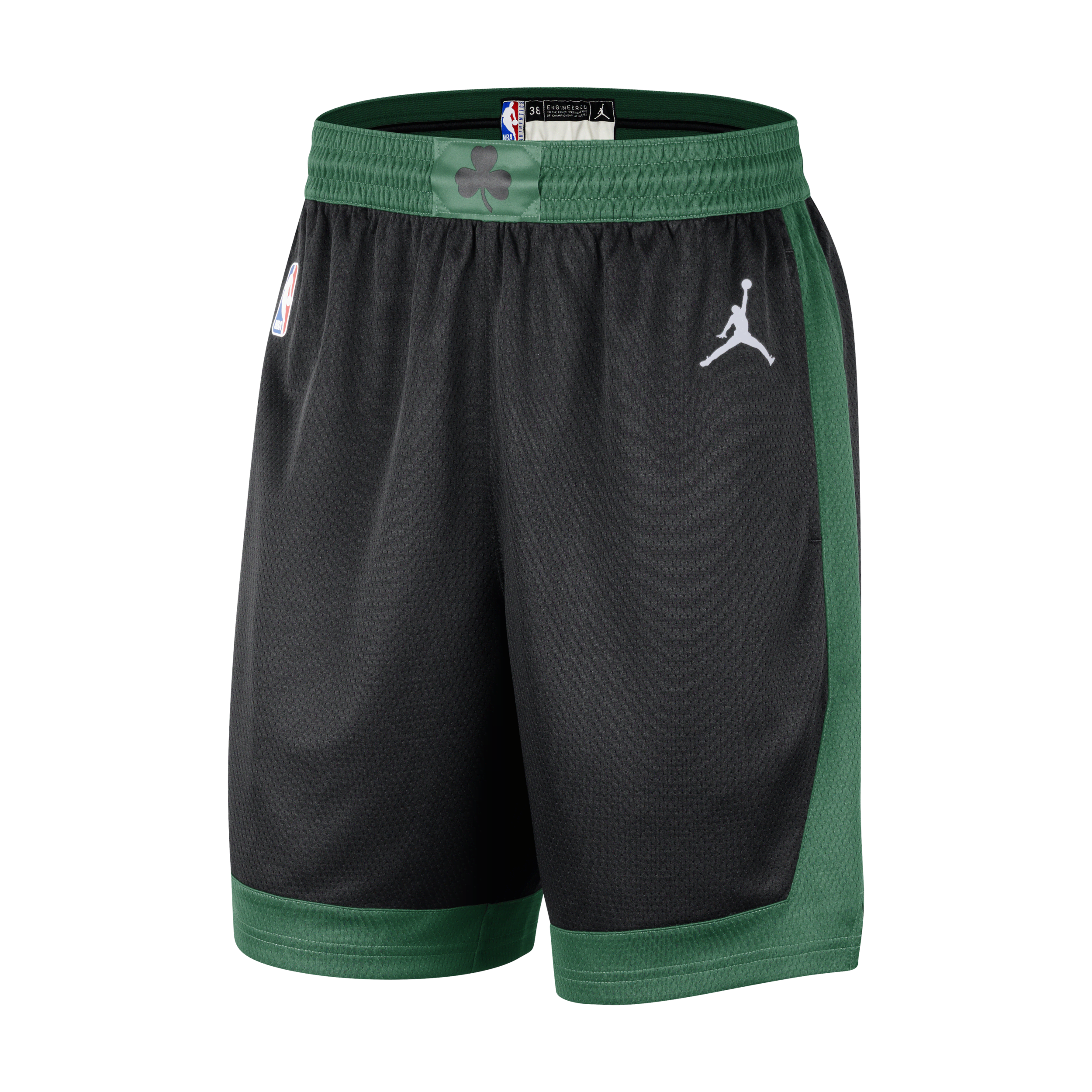 Nike Boston Celtics Statement Edition Swingman Jordan Dri-FIT NBA-basketbalshorts voor heren - Zwart