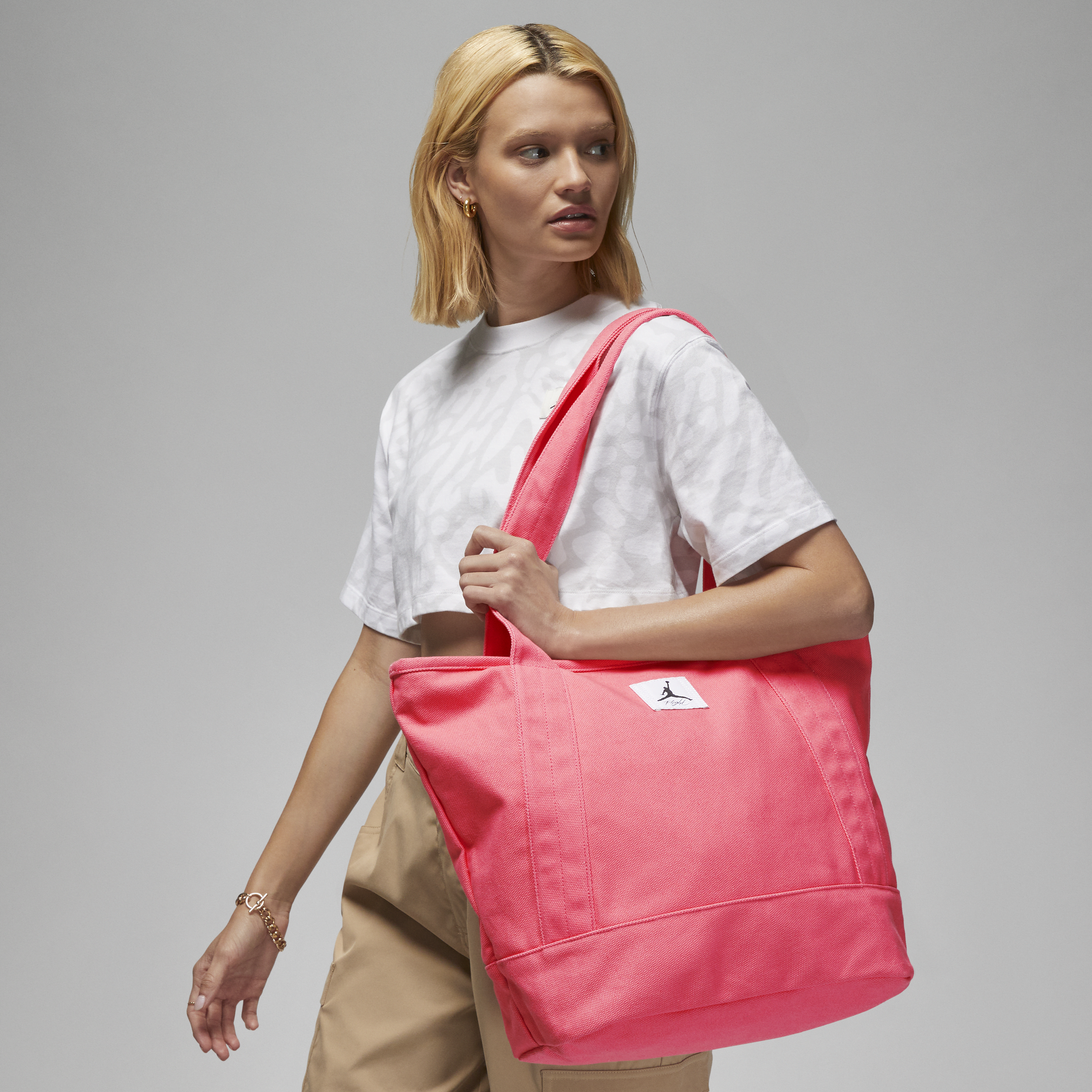 Jordan Flight Carryall Tote Bag-mulepose (25L) - Pink