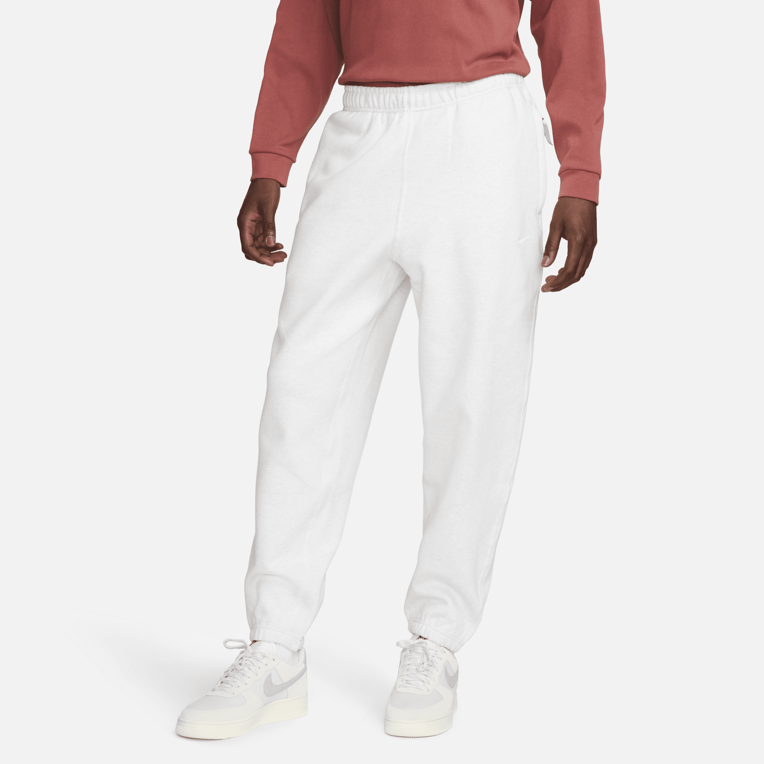 Pantaloni in fleece Nike Solo Swoosh - Uomo - Marrone