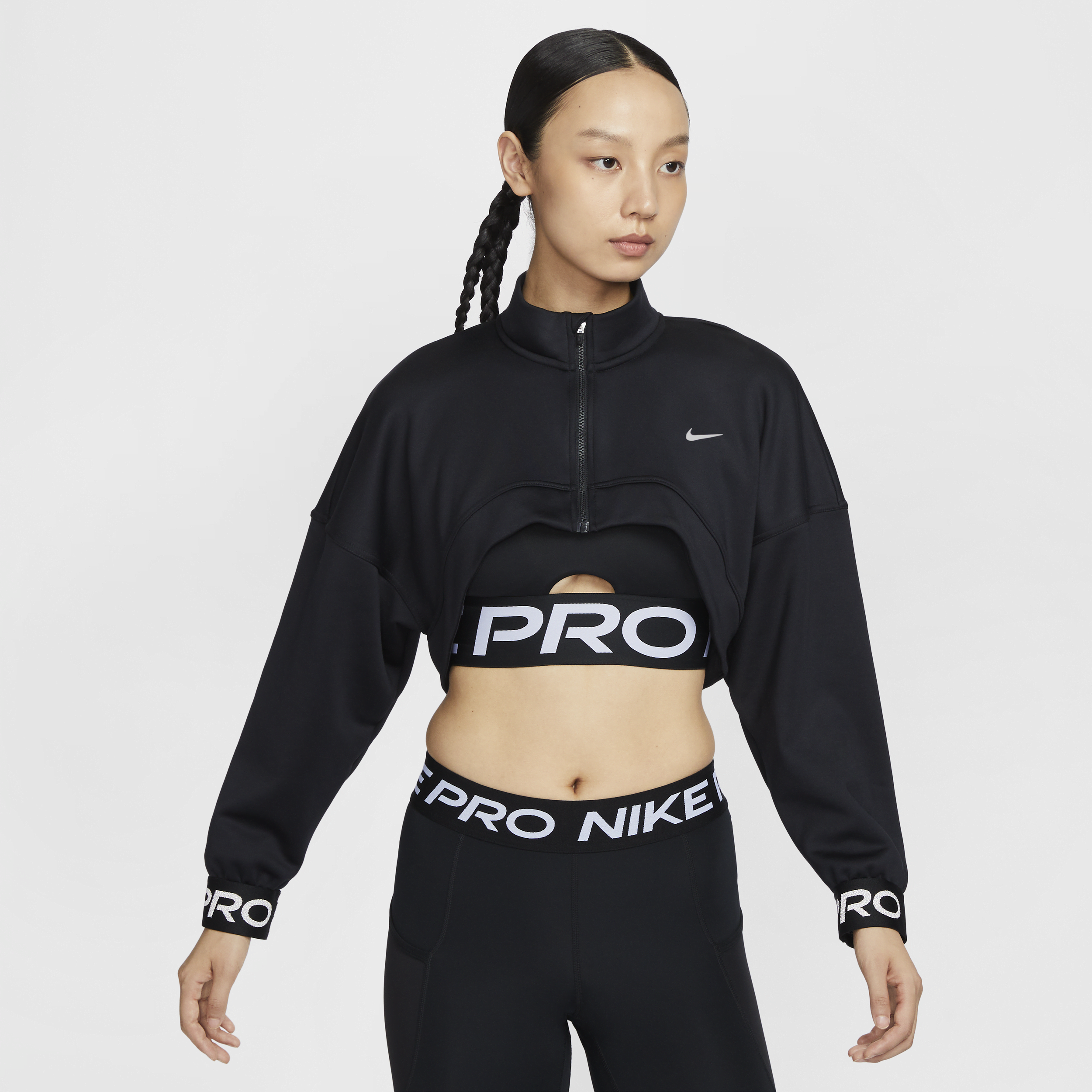 【ナイキ(NIKE)公式ストア】ナイキ プロ ウィメンズ フリース トップ FV8098-010 ブラック 【ナイキ(NIKE)公式ストア】ナイキ プロ ウィメンズ フリース トップ FV8098-010 ブラック