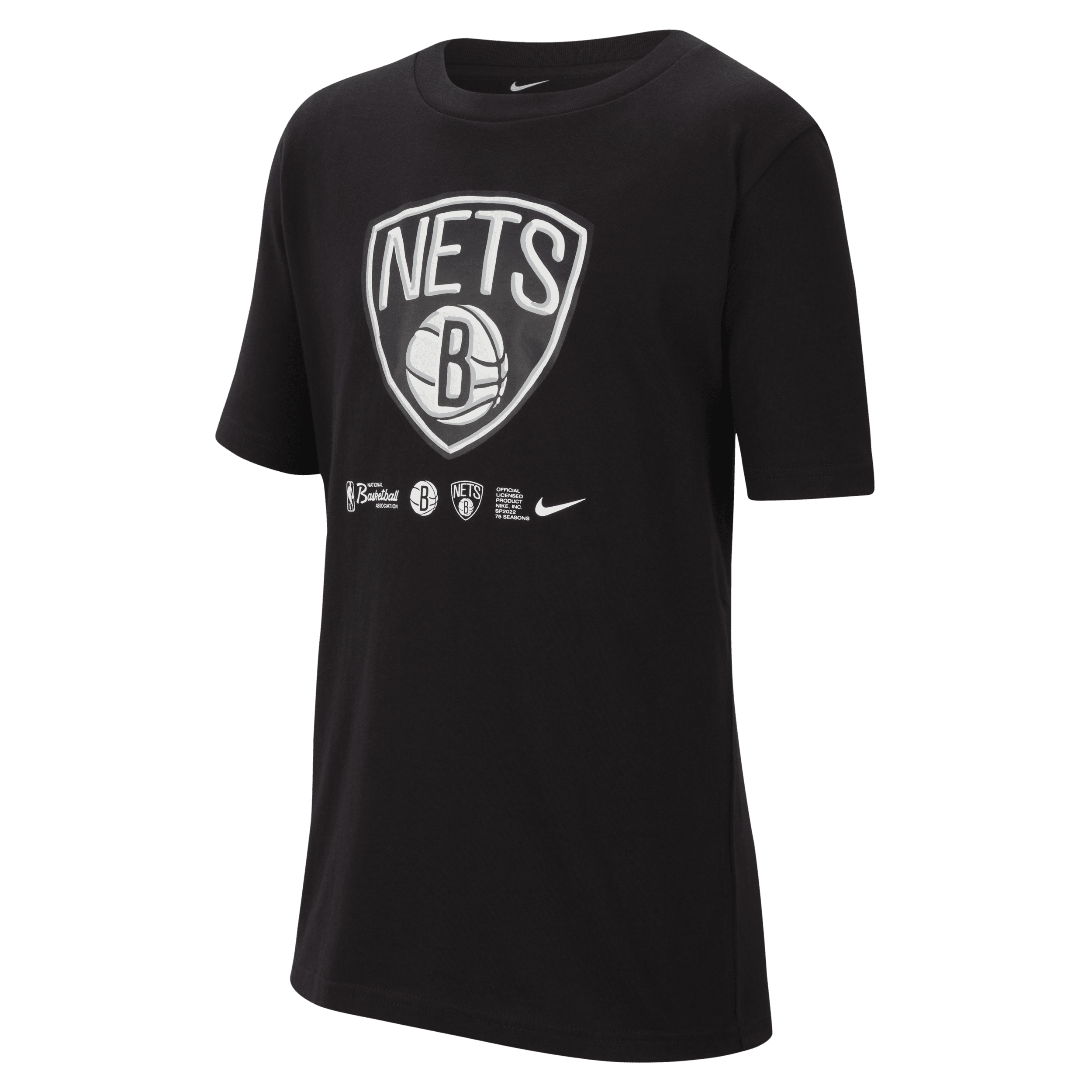 Brooklyn Nets Nike Dri-FIT NBA kindershirt - Zwart