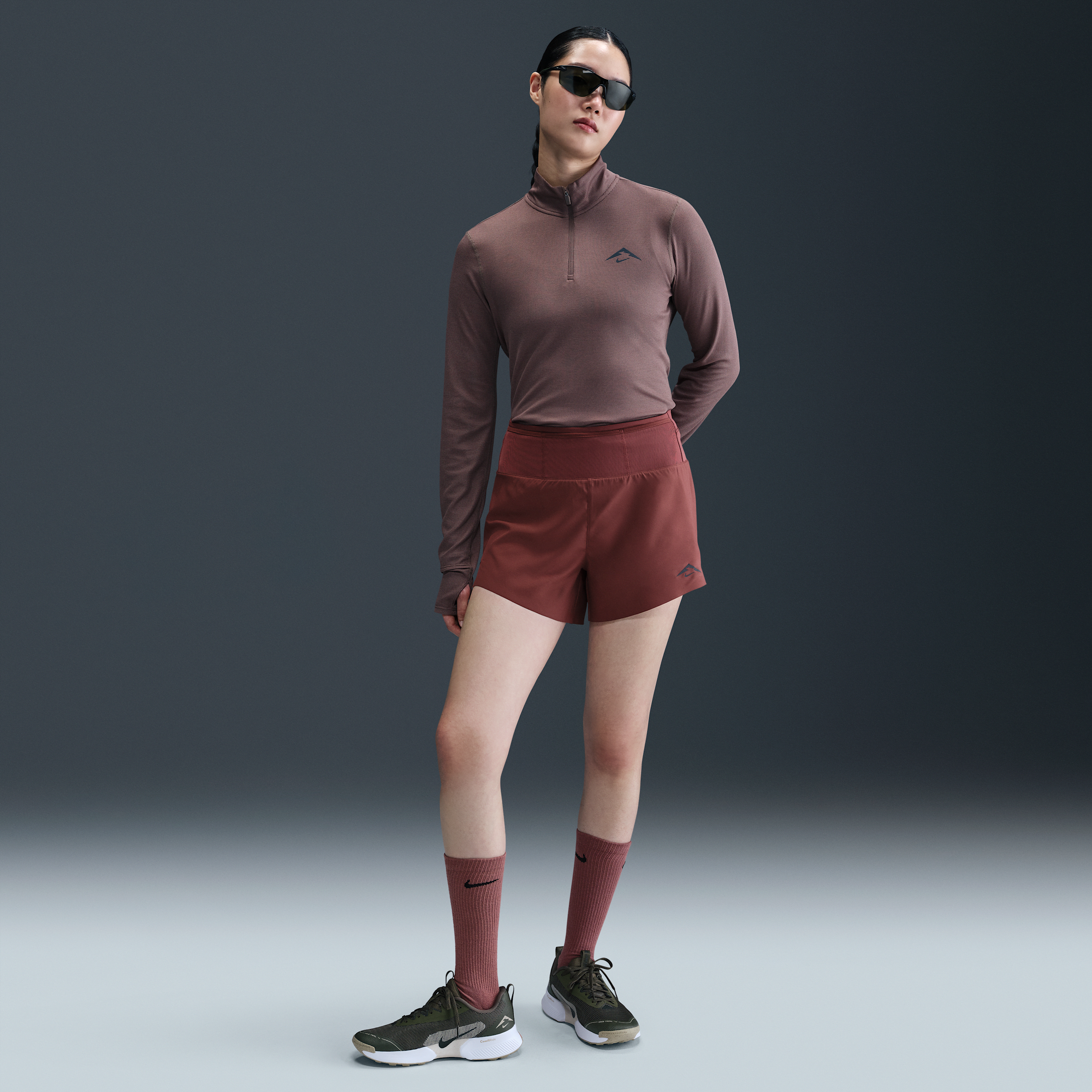 【ナイキ(NIKE)公式ストア】ナイキ トレイル ウィメンズ Dri-FIT ランニングショートパンツ (インナー付き) HM0281-218 ブラウン 【ナイキ(NIKE)公式ストア】ナイキ トレイル ウィメンズ Dri-FIT ランニングショートパンツ (インナー付き) HM0281-218 ブラウン