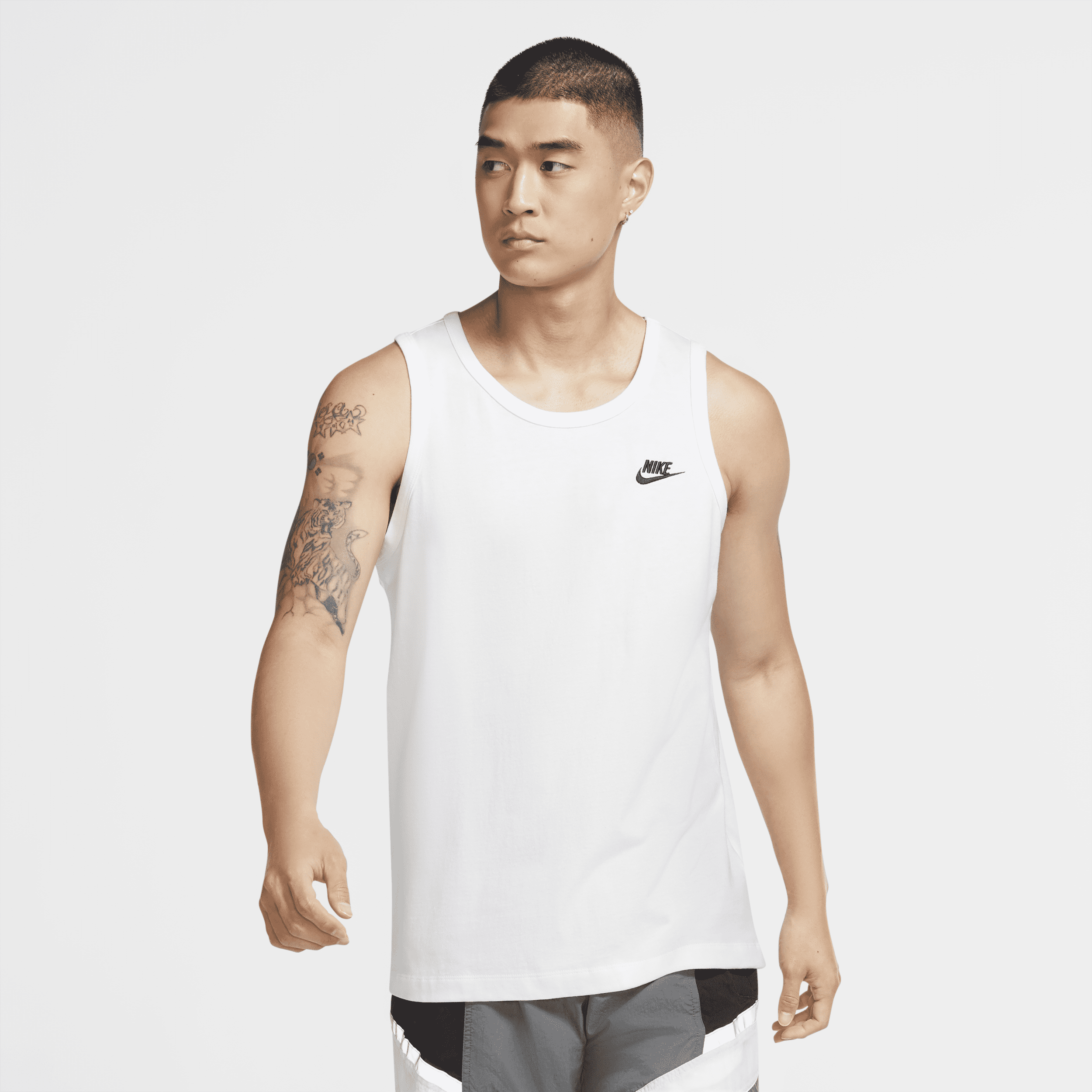 Nike Sportswear Club-tanktop til mænd - hvid