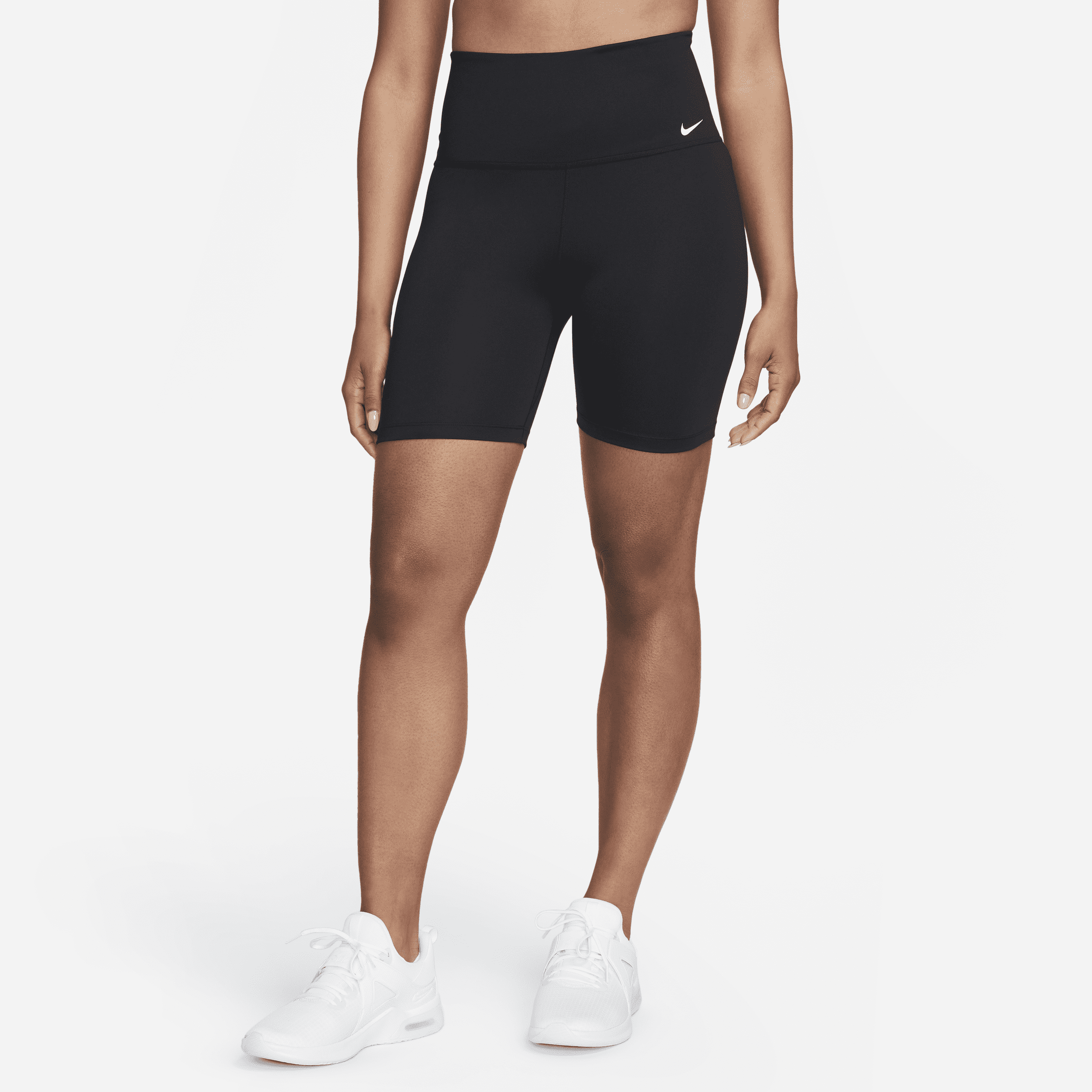 Shorts da ciclista 18 cm a vita alta Nike Dri-FIT One – Donna - Nero