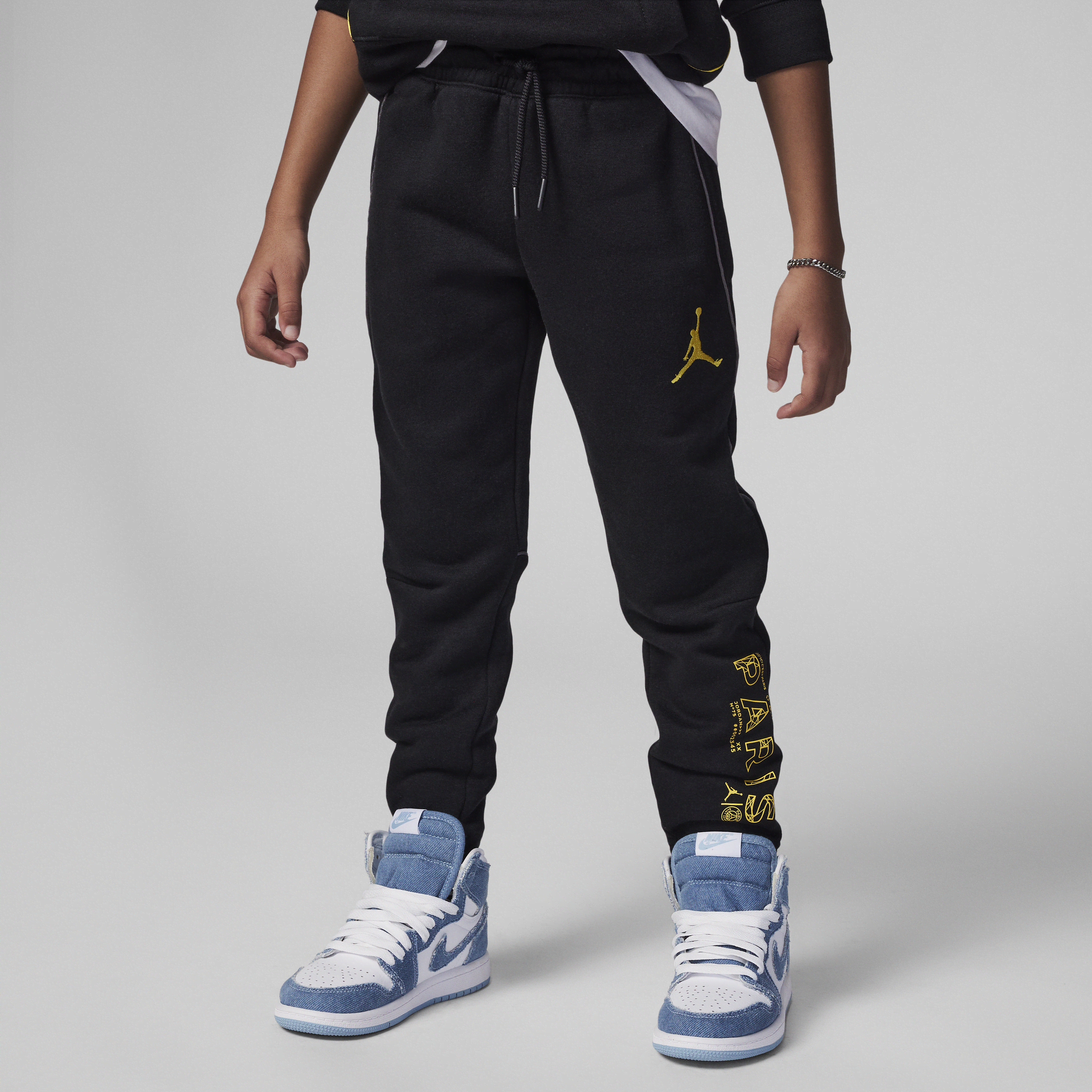 Jordan París Saint Germain Fleece Pants Pantalón - Niño/a pequeño/a - Negro