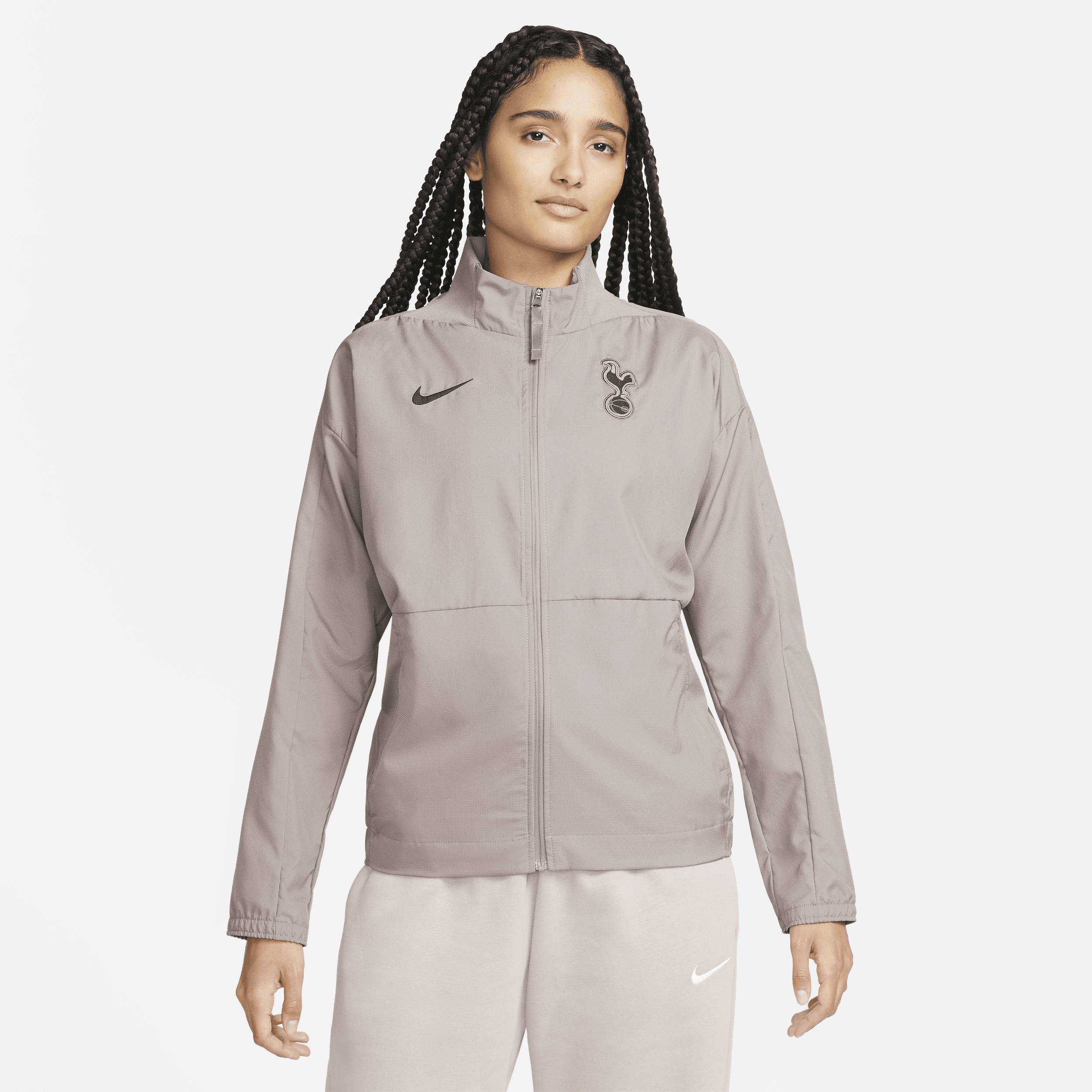 Giacca da calcio in tessuto Nike Dri-FIT Tottenham Hotspur da donna – Terza - Marrone